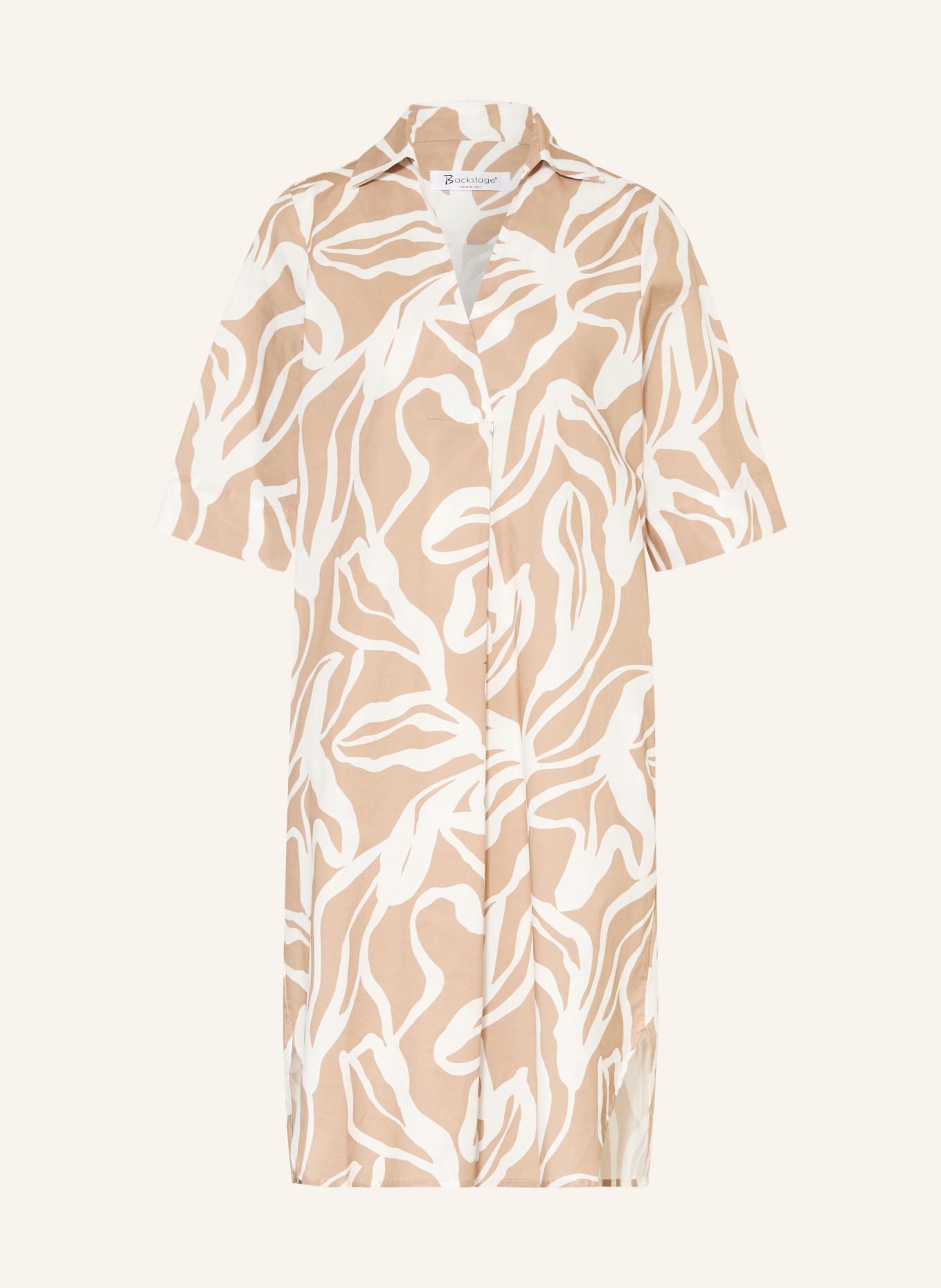 Backstage Šaty LEA: VELBLOUDÍ / BÍLÁ