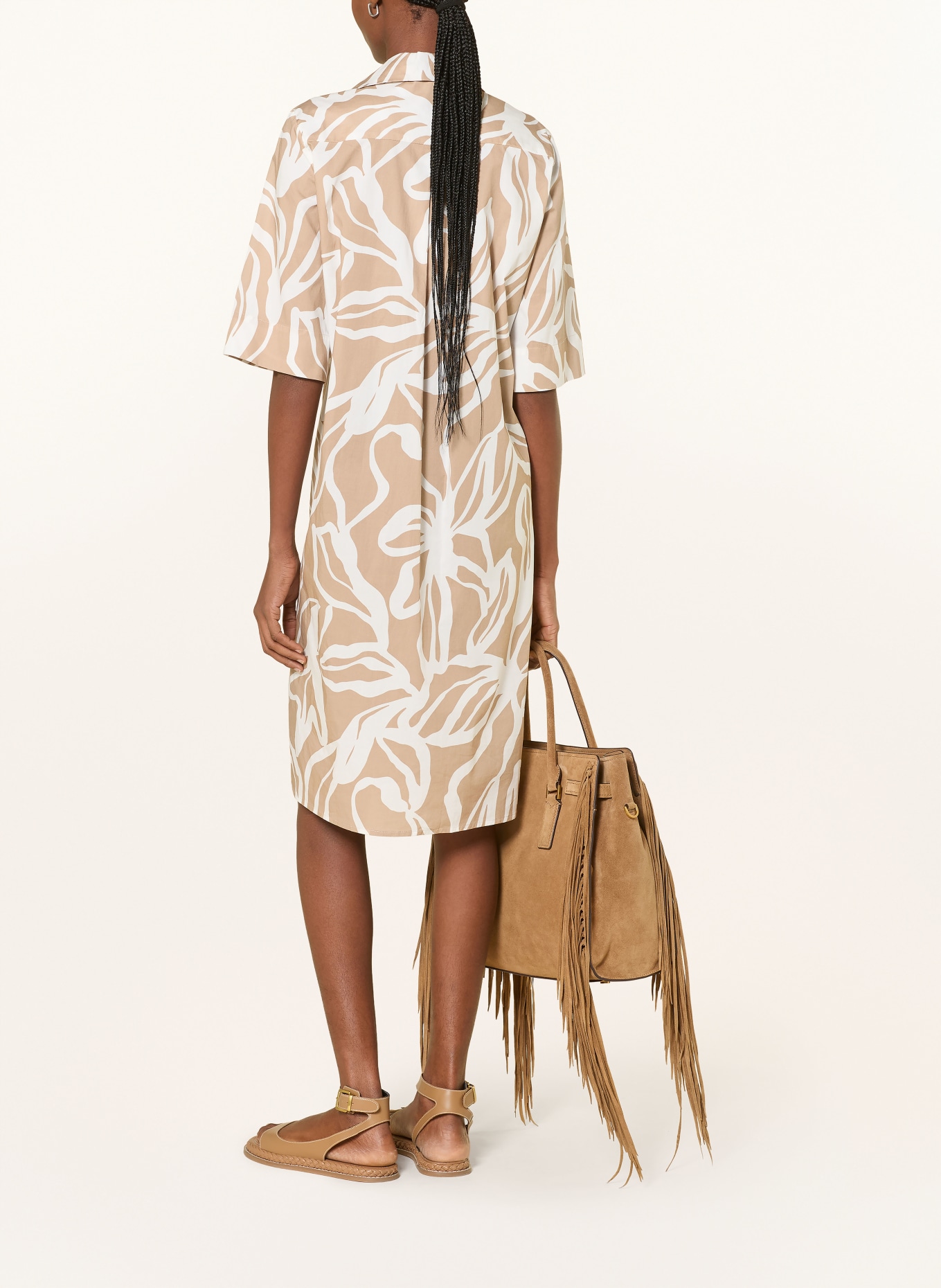 Backstage Šaty LEA: VELBLOUDÍ / BÍLÁ