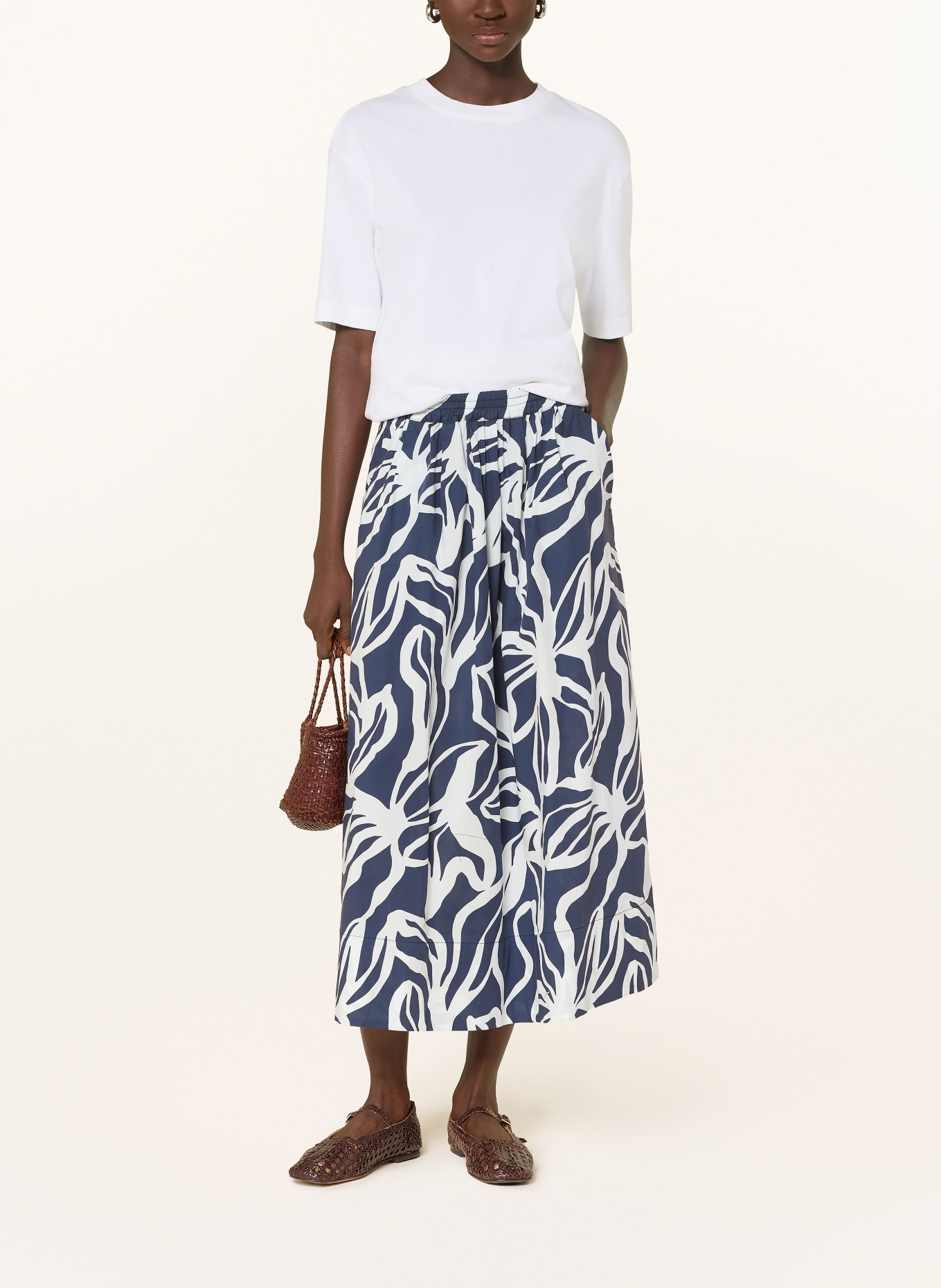 Backstage Sukně LARA: TMAVĚ MODRÁ / BÍLÁ