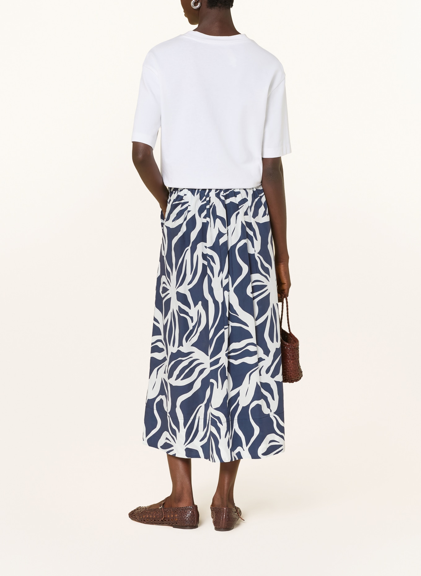 Backstage Sukně LARA: TMAVĚ MODRÁ / BÍLÁ