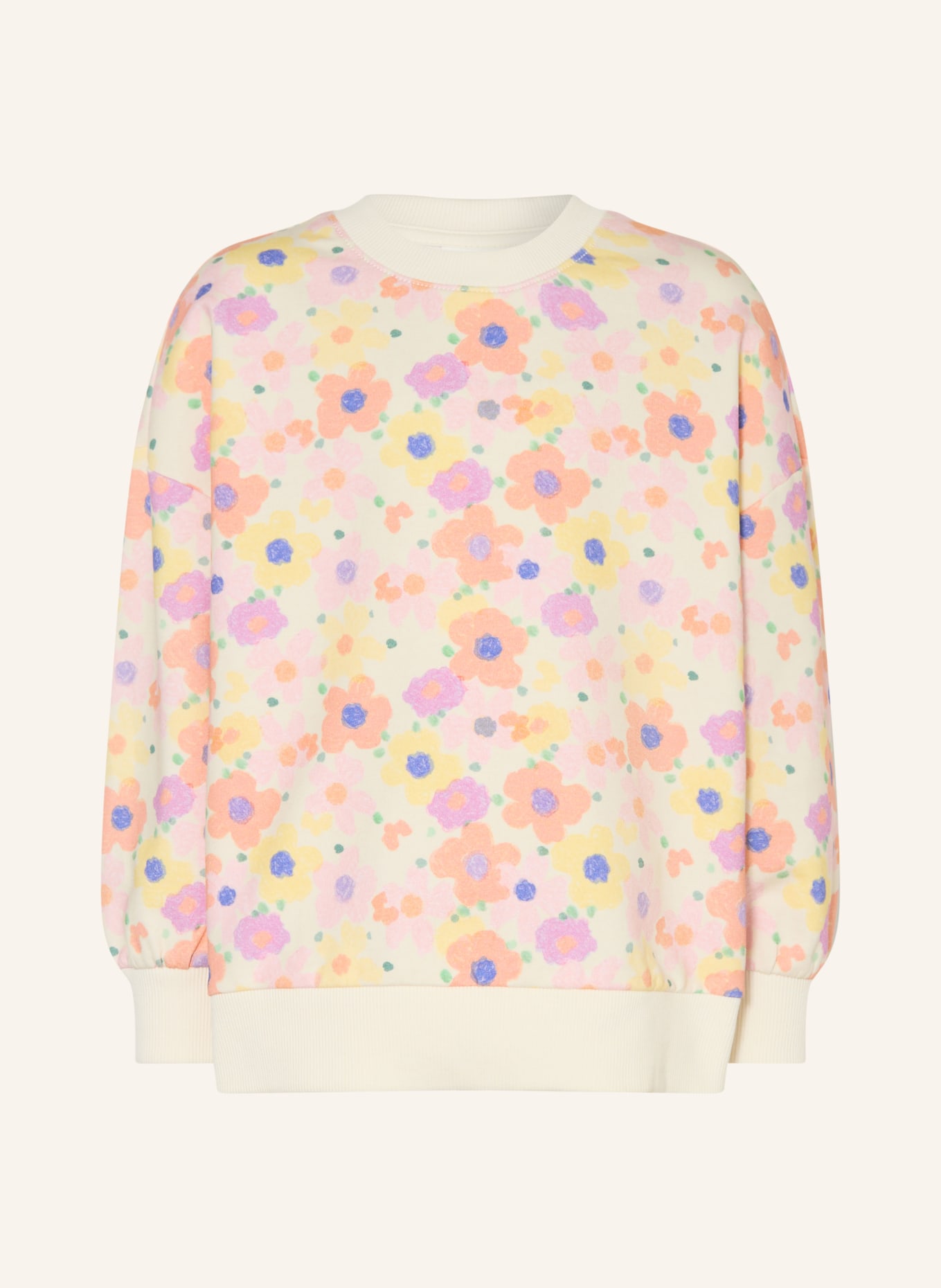 s.Oliver RED Sweatshirt: ECRU / LILA / HELLORANGE