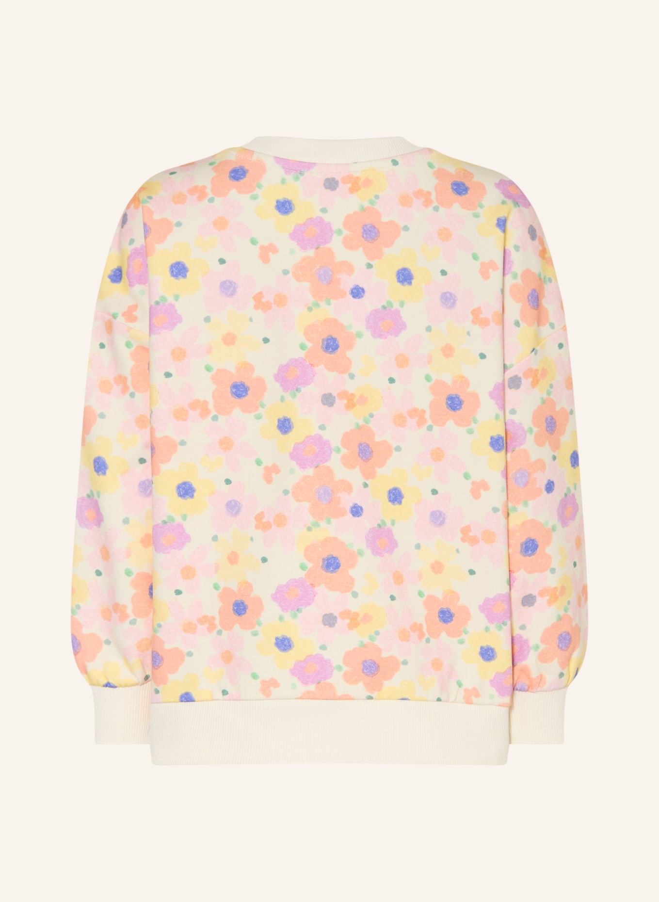 s.Oliver RED Sweatshirt: ECRU / LILA / HELLORANGE