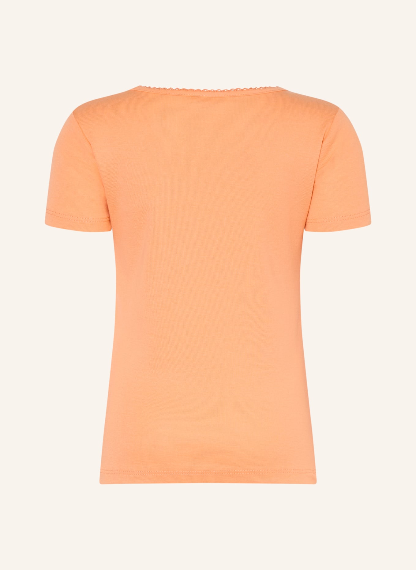 s.Oliver RED T-Shirt mit Pailletten: HELLORANGE / GELB / WEISS