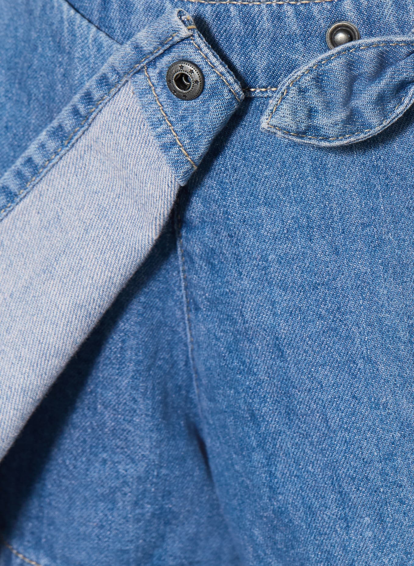 s.Oliver RED Jeans-Skort in Wickeloptik: BLAU