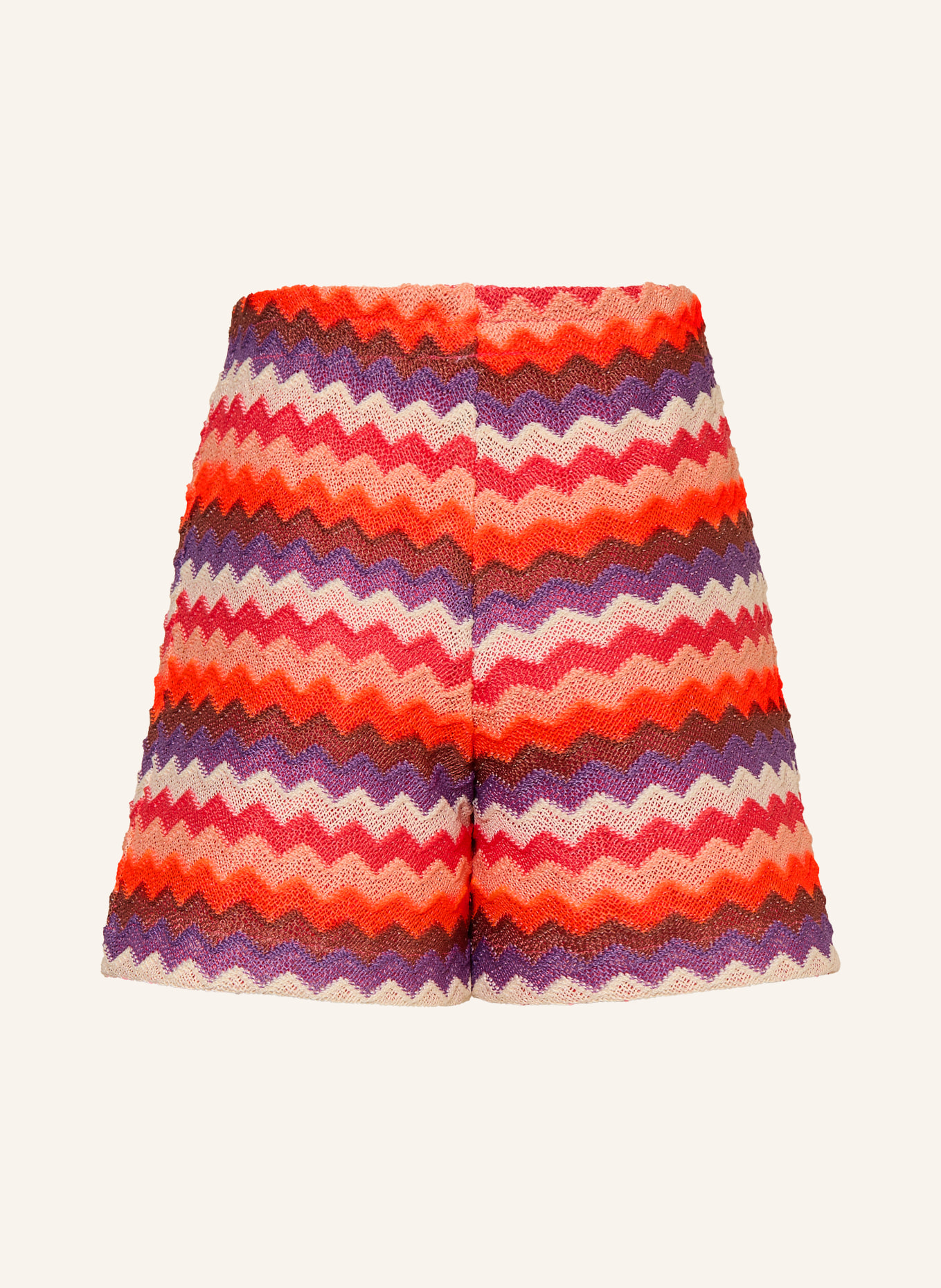 s.Oliver RED Strickshorts: NEONORANGE / ECRU / LILA