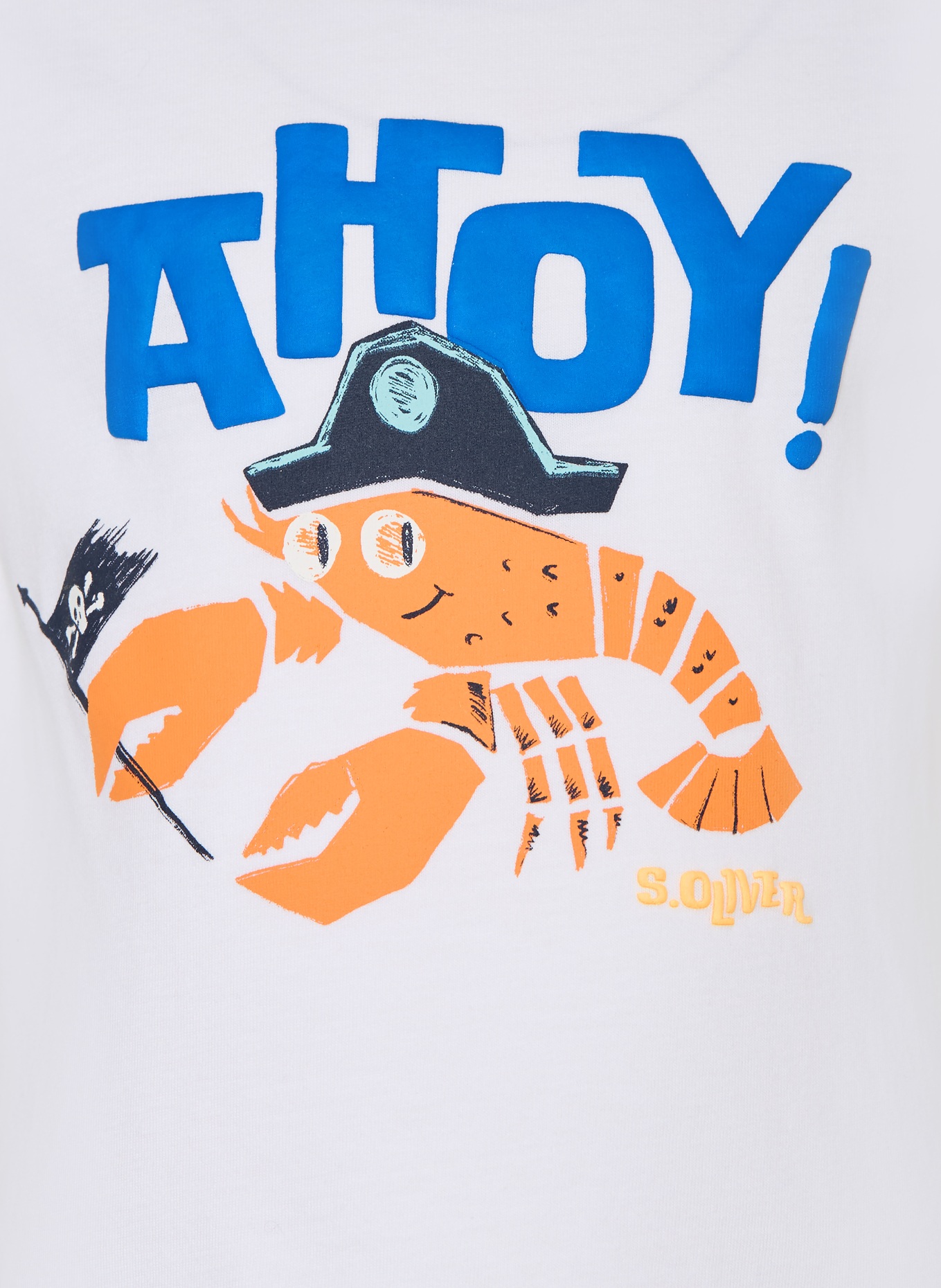 s.Oliver RED T-Shirt: WEISS / ORANGE / BLAU