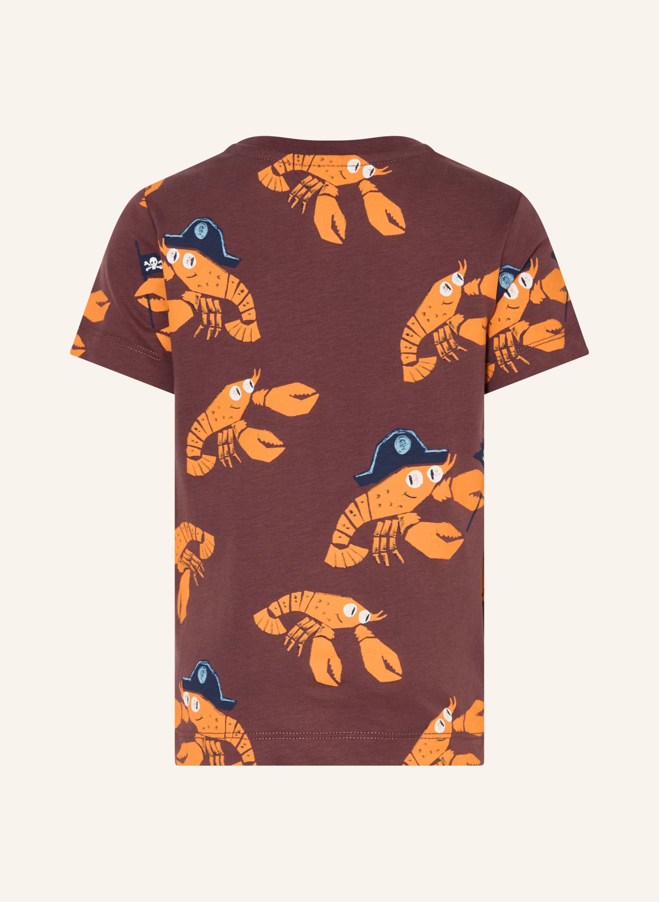 s.Oliver RED T-Shirt: BRAUN / ORANGE / SCHWARZ