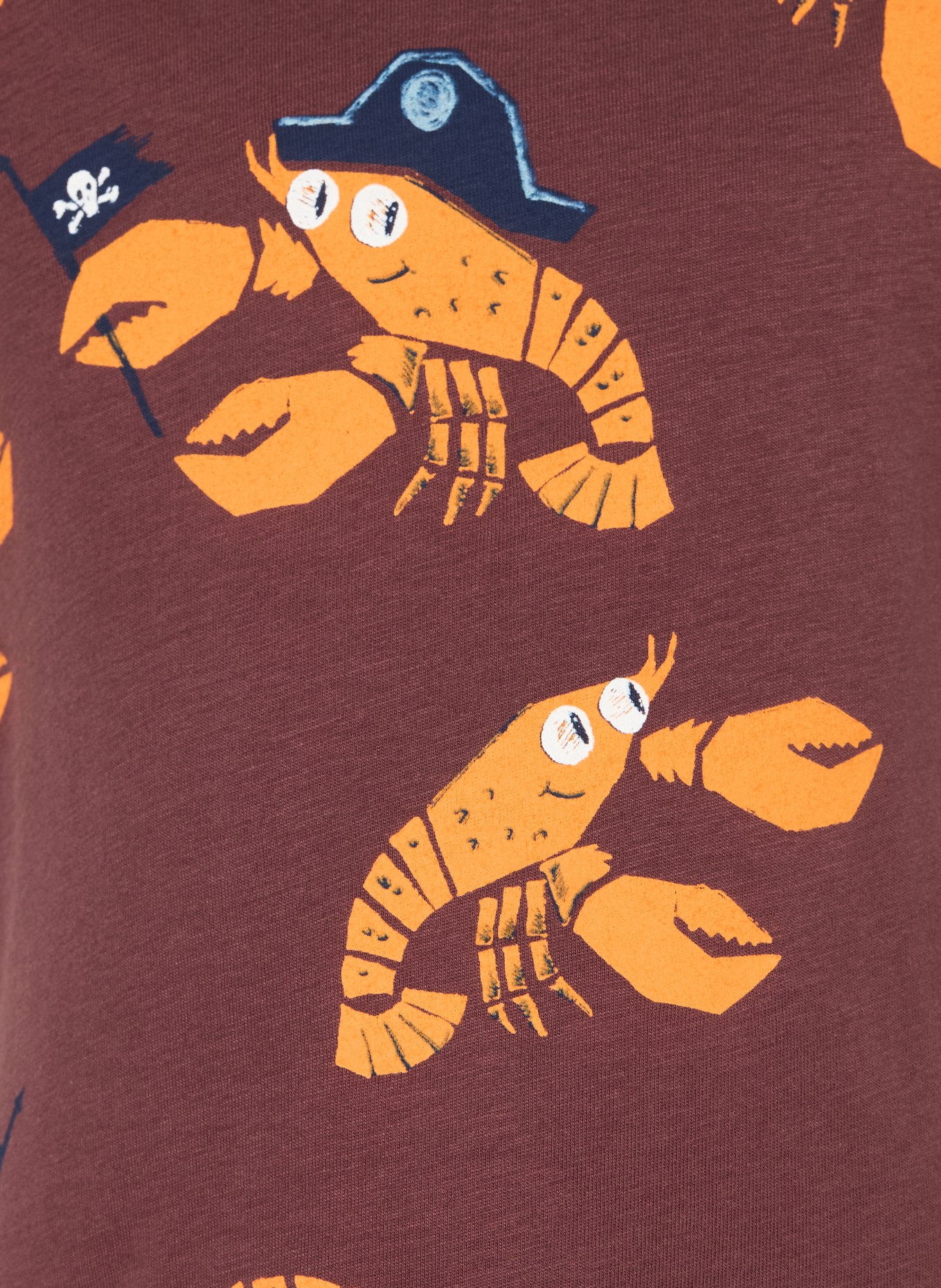 s.Oliver RED T-Shirt: BRAUN / ORANGE / SCHWARZ