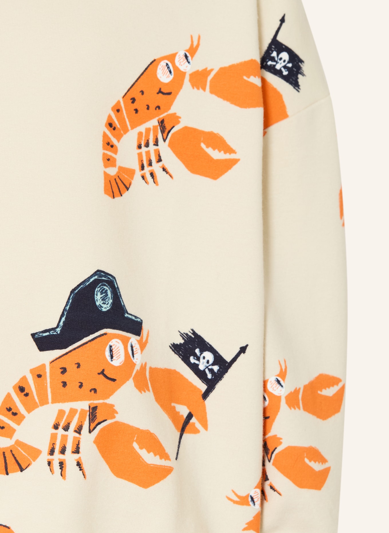 s.Oliver RED Sweatshirt: ECRU / ORANGE / SCHWARZ