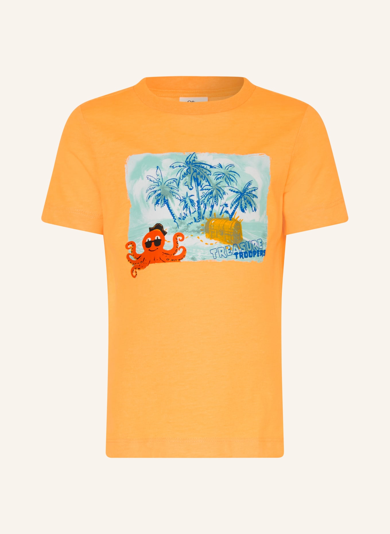 s.Oliver RED T-Shirt: NEONORANGE / MINT / BLAU