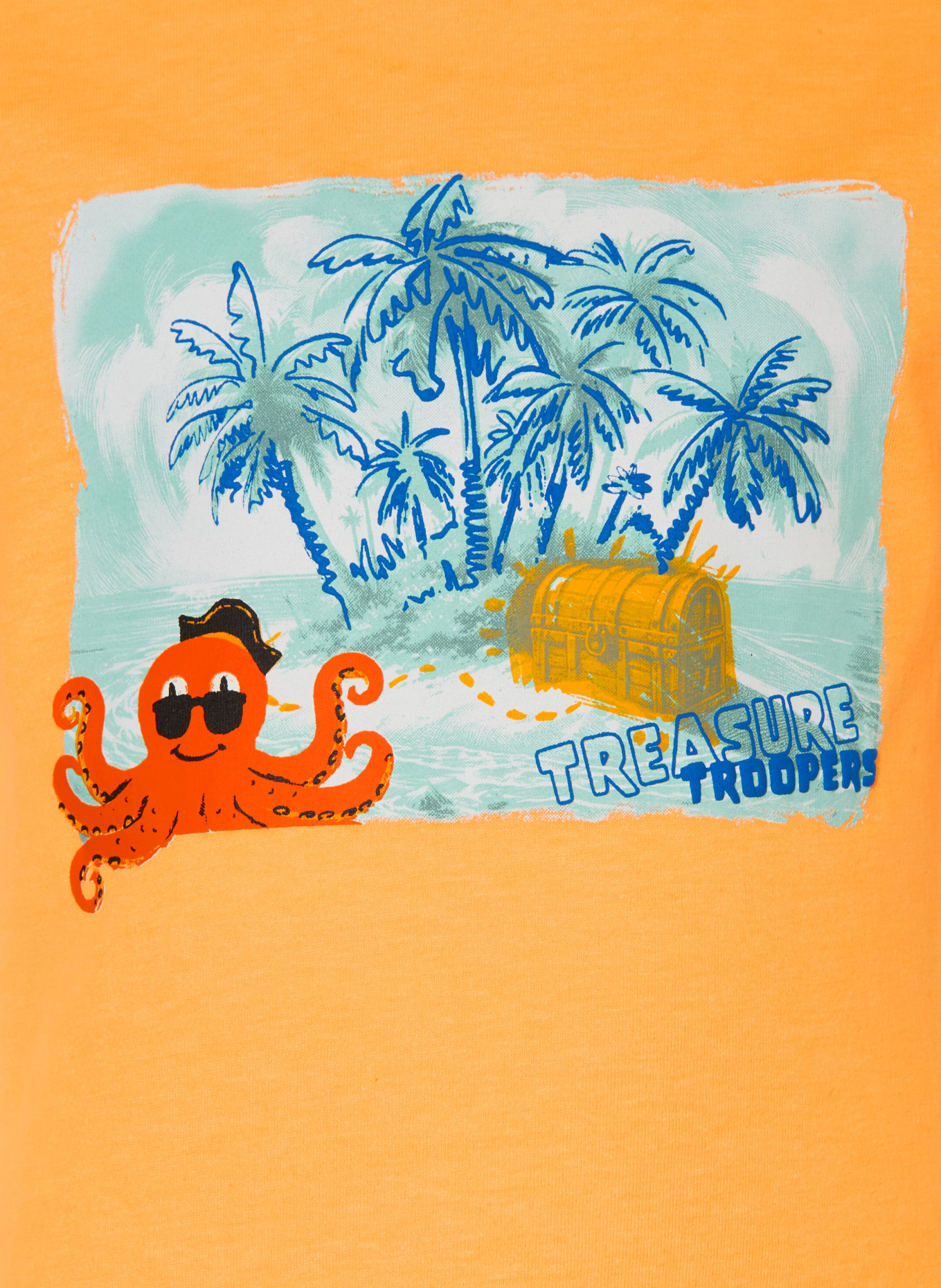 s.Oliver RED T-Shirt: NEONORANGE / MINT / BLAU