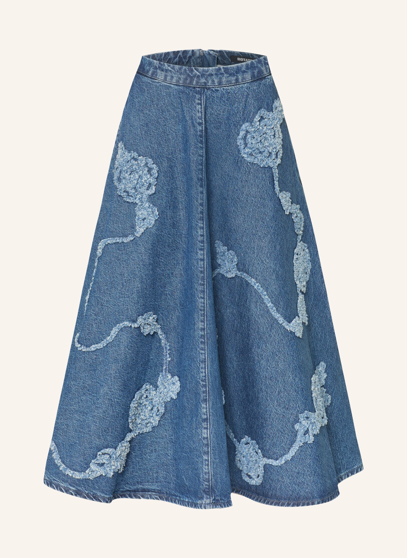ROTATE denim skirt: BLUE