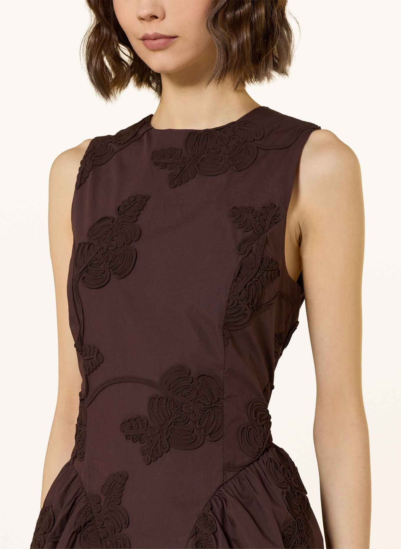 ROTATE Kleid: DUNKELBRAUN