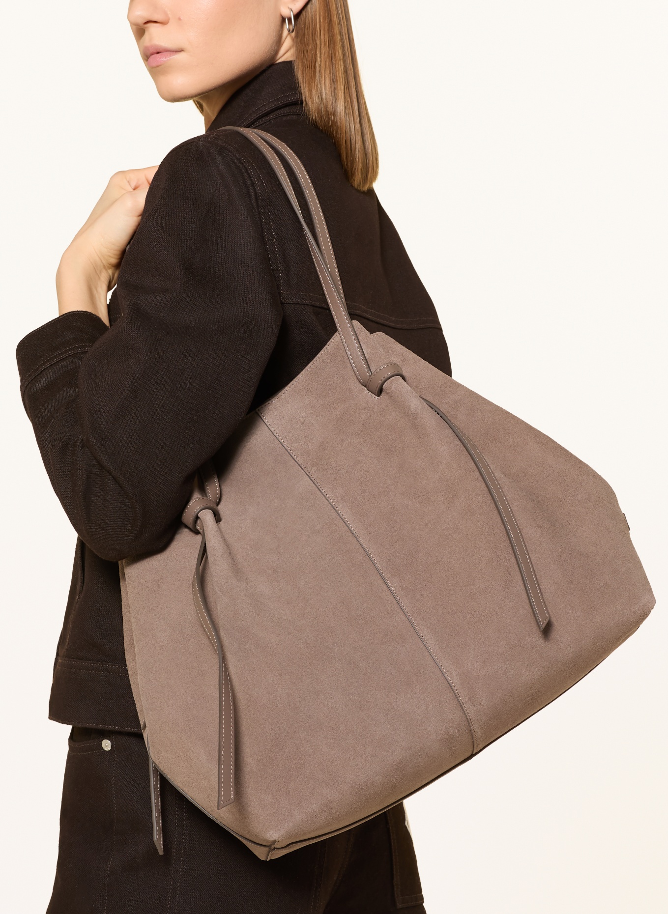 Marc O'Polo Shopper with pouch: TAUPE
