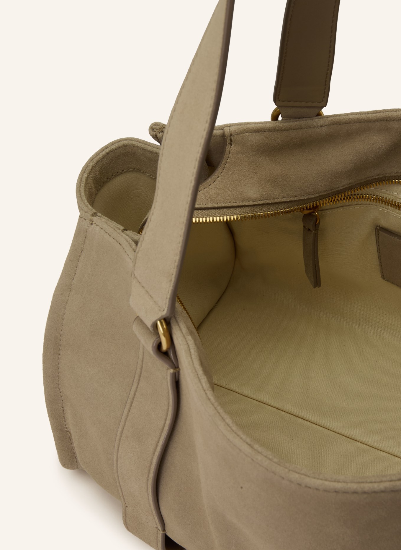 Marc O'Polo MEDIUM shoulder bag: BEIGE / GOLD