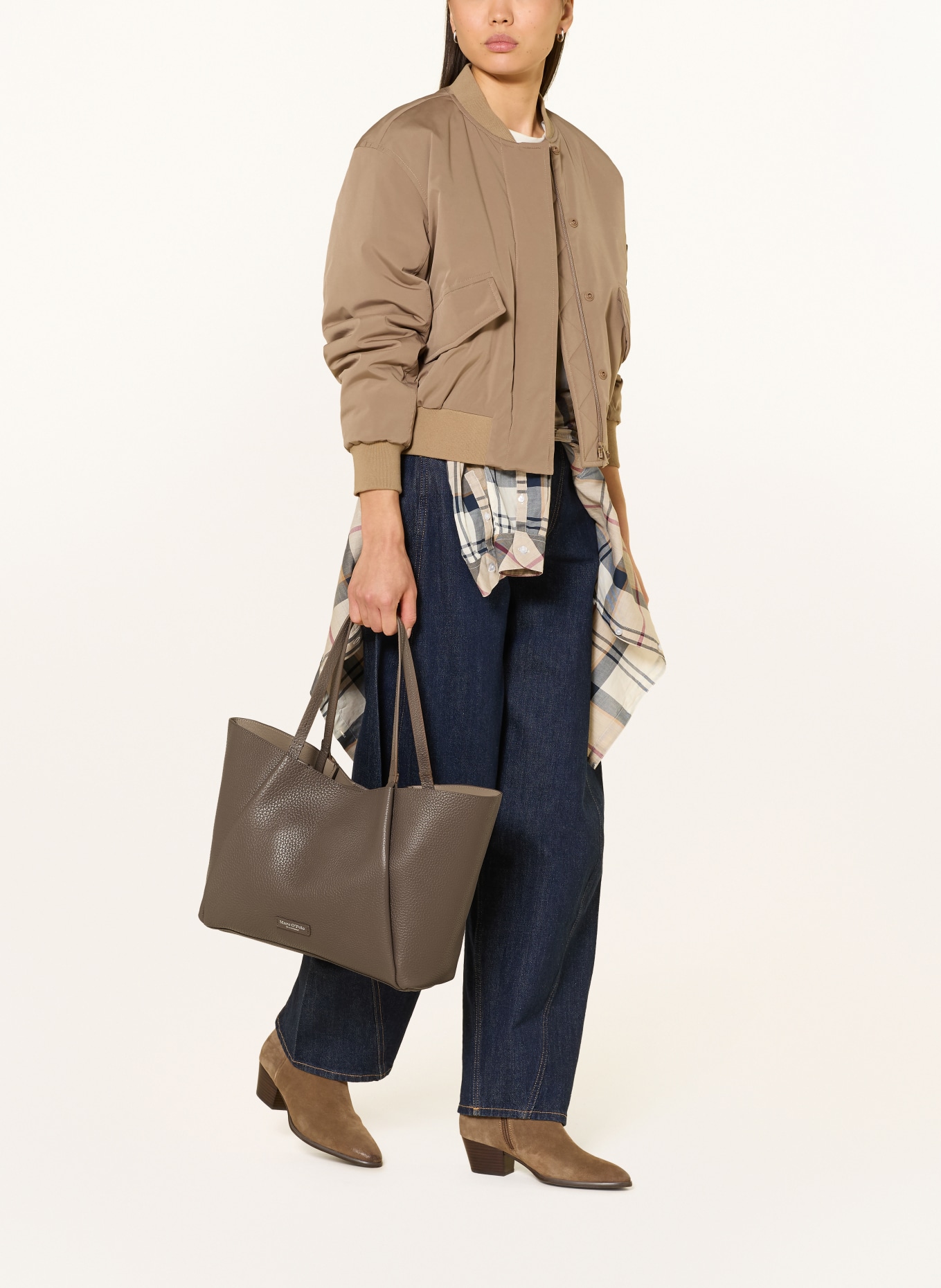 Marc O'Polo Shopper MEDIUM: TAUPE