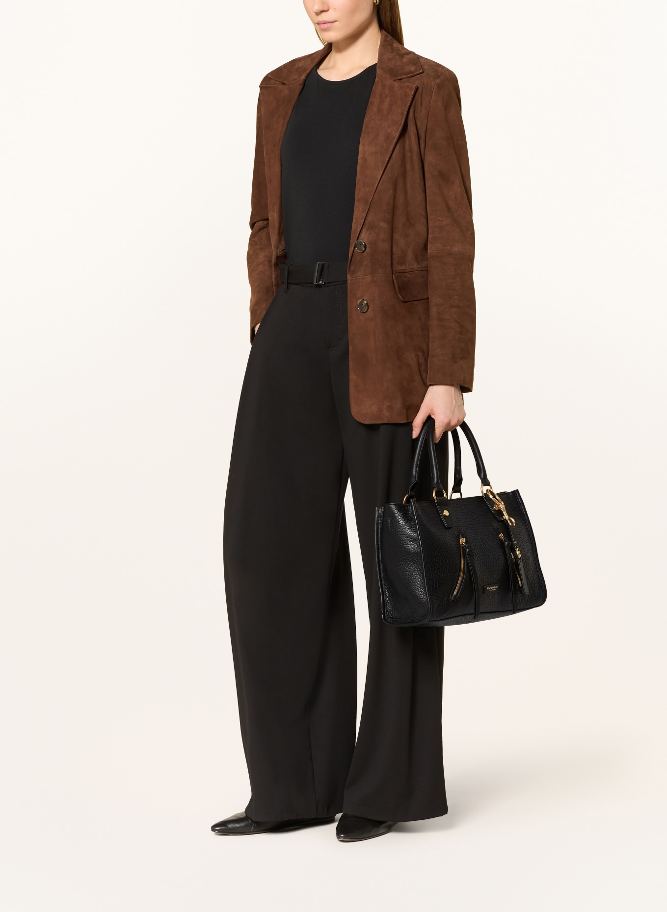 Marc O'Polo Shopper: SCHWARZ / GOLD