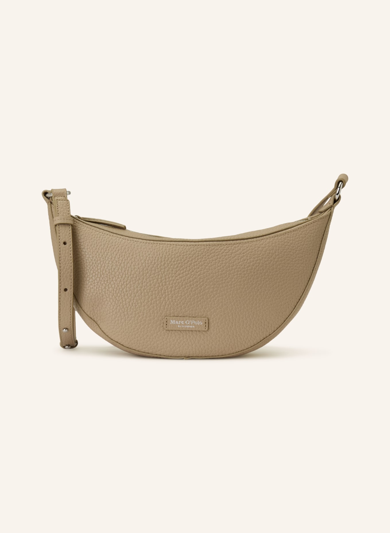 Marc O'Polo MEDIUM shoulder bag: TAUPE / SILVER