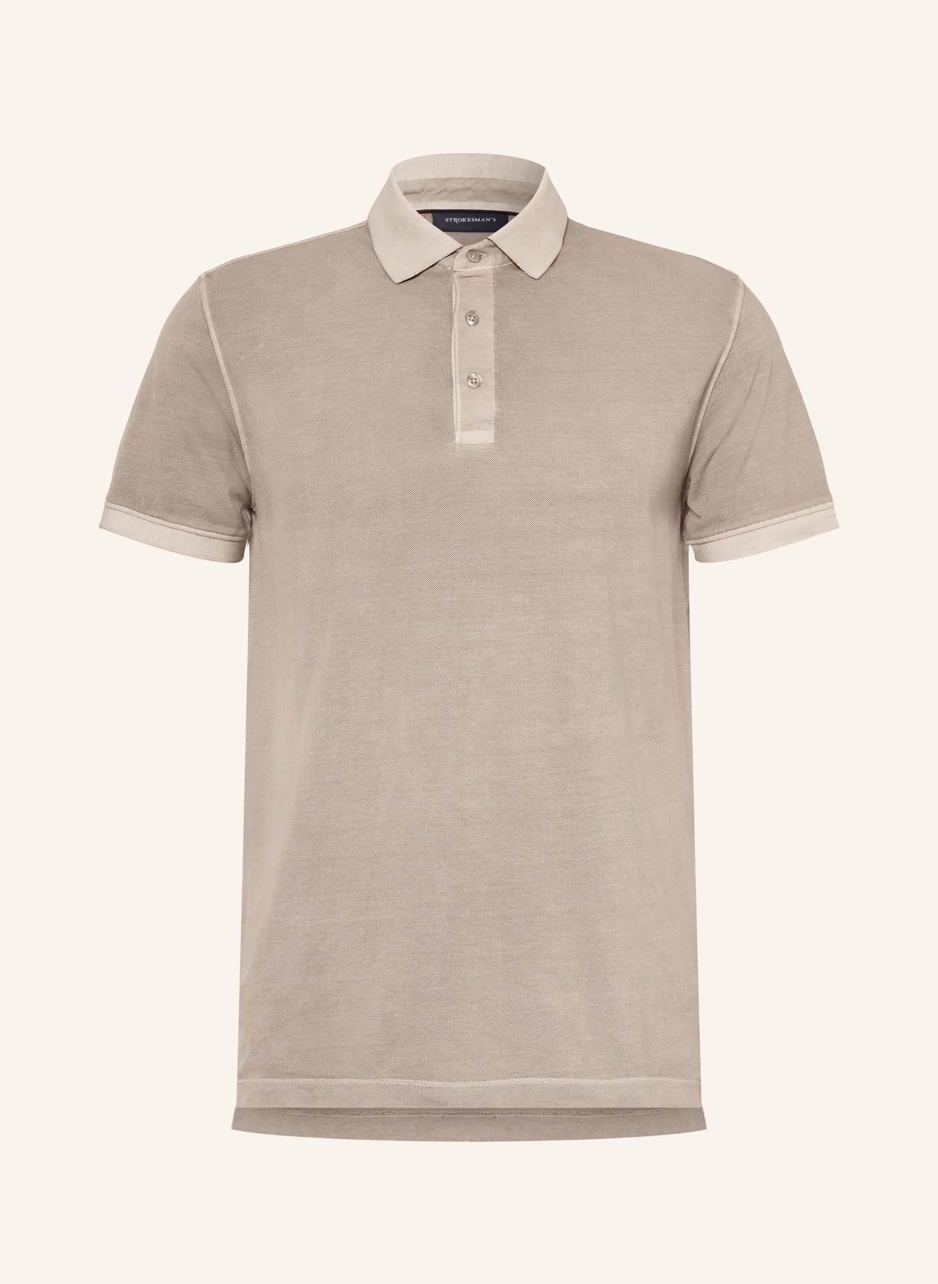 STROKESMAN'S Piqué-Poloshirt: BEIGE