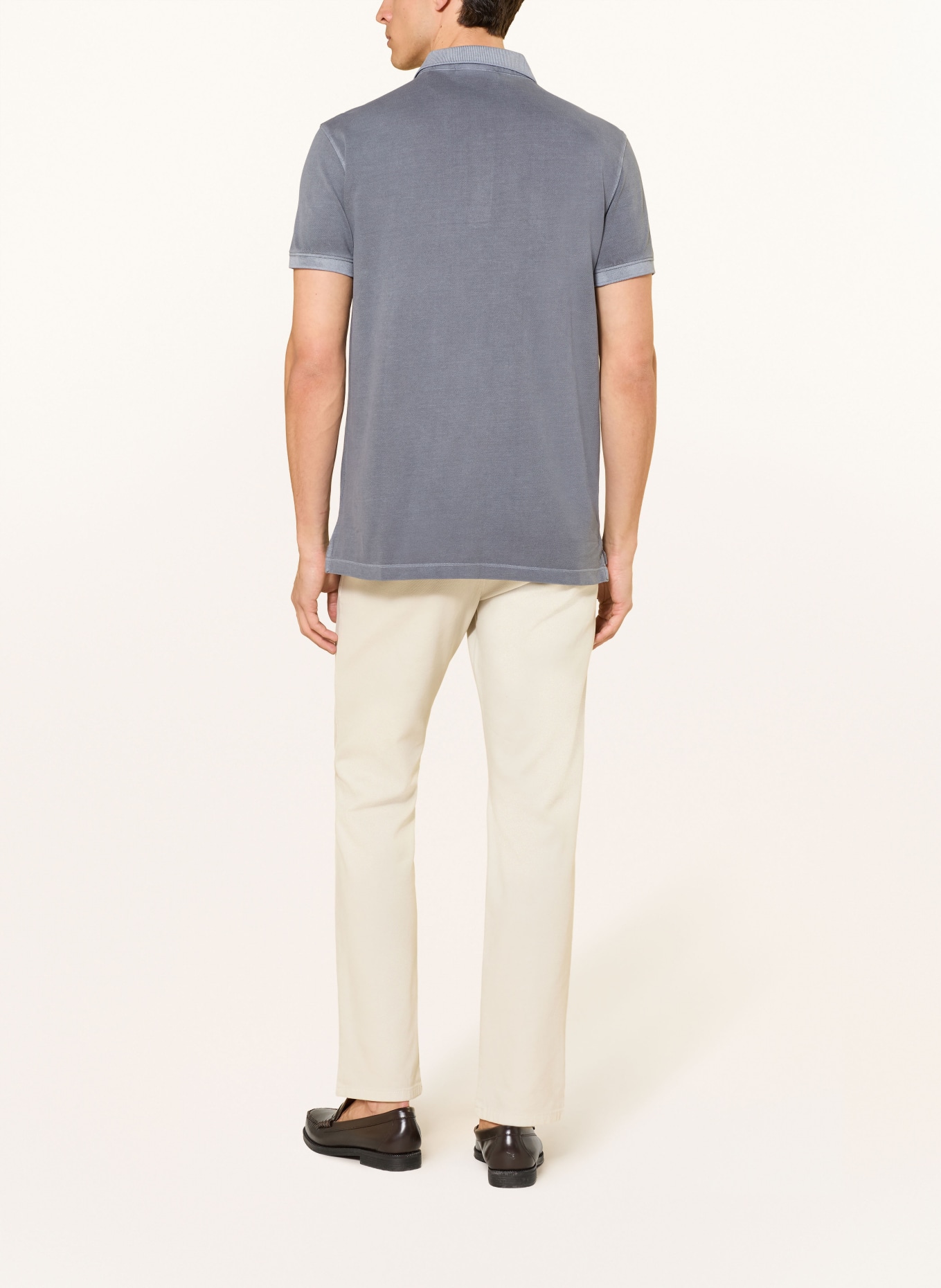 STROKESMAN'S Piqué polokošile: TMAVĚ ŠEDÁ