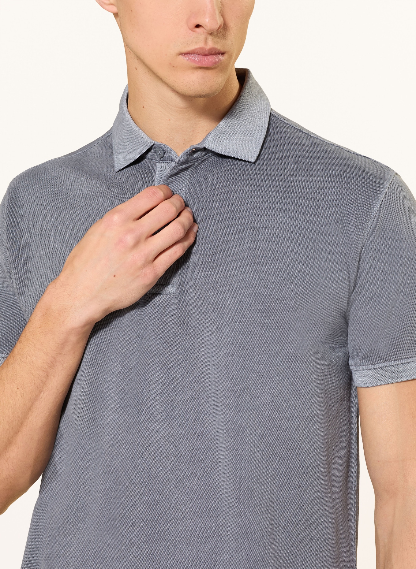 STROKESMAN'S Piqué polokošile: TMAVĚ ŠEDÁ