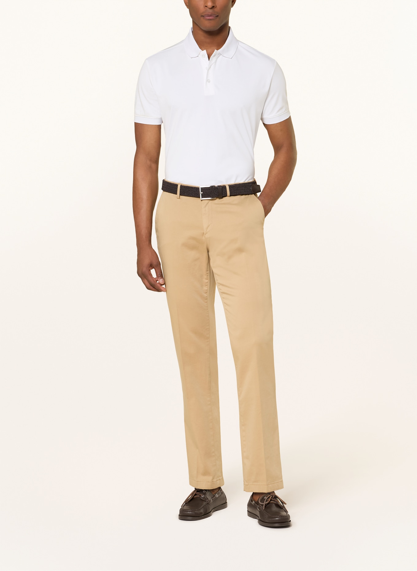 STROKESMAN'S Jersey-Poloshirt: WEISS