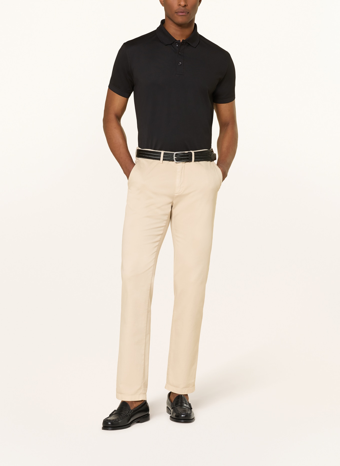 STROKESMAN'S Jersey-Poloshirt: SCHWARZ