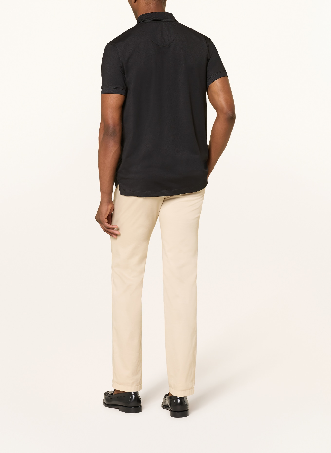 STROKESMAN'S Jersey-Poloshirt: SCHWARZ