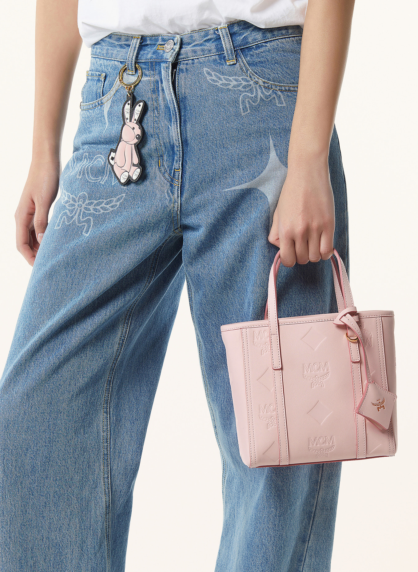 MCM Sac à main TONI MINI: ROSE CLAIR