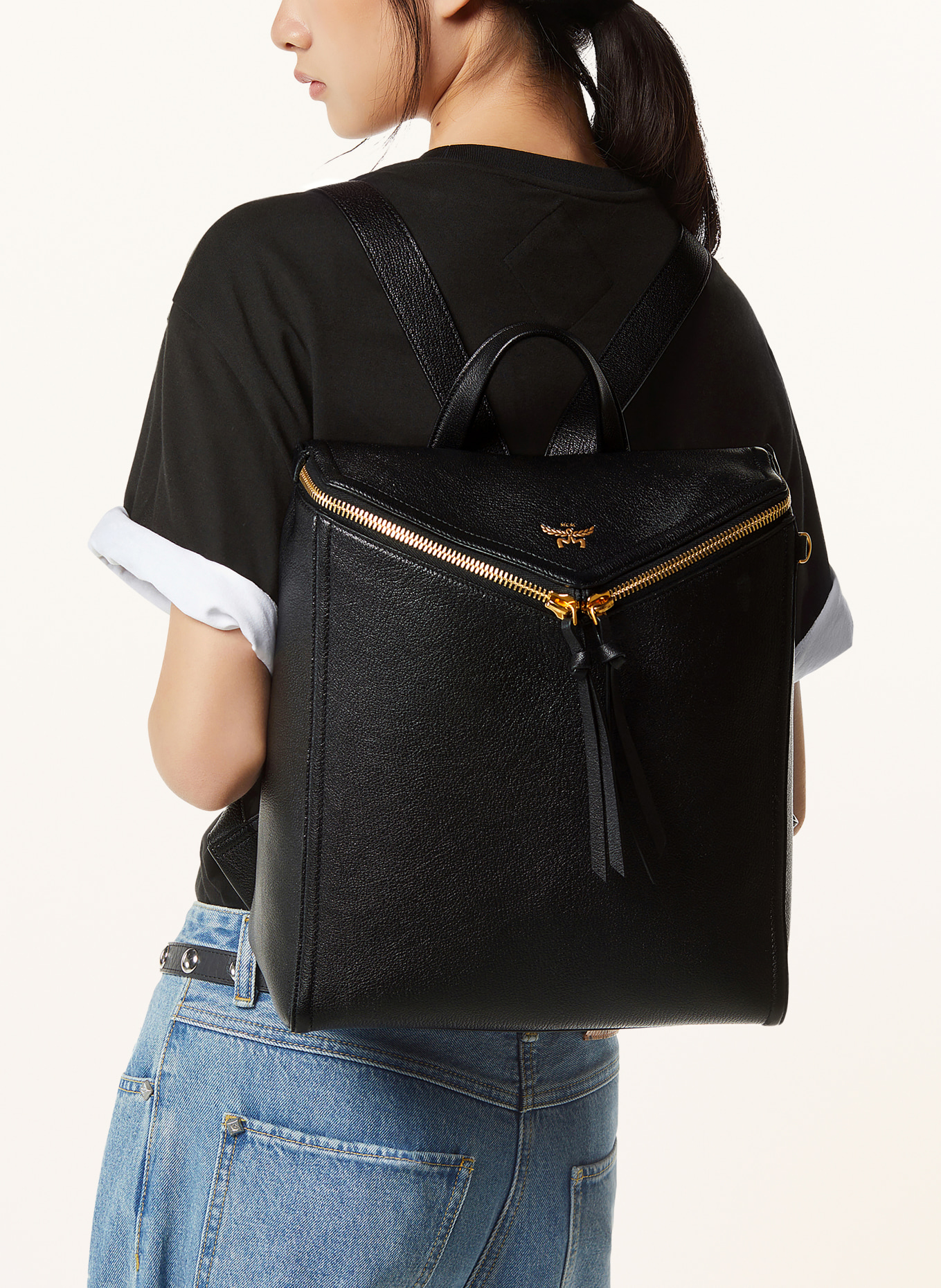 MCM Rucksack DIAMOND 3D: SCHWARZ