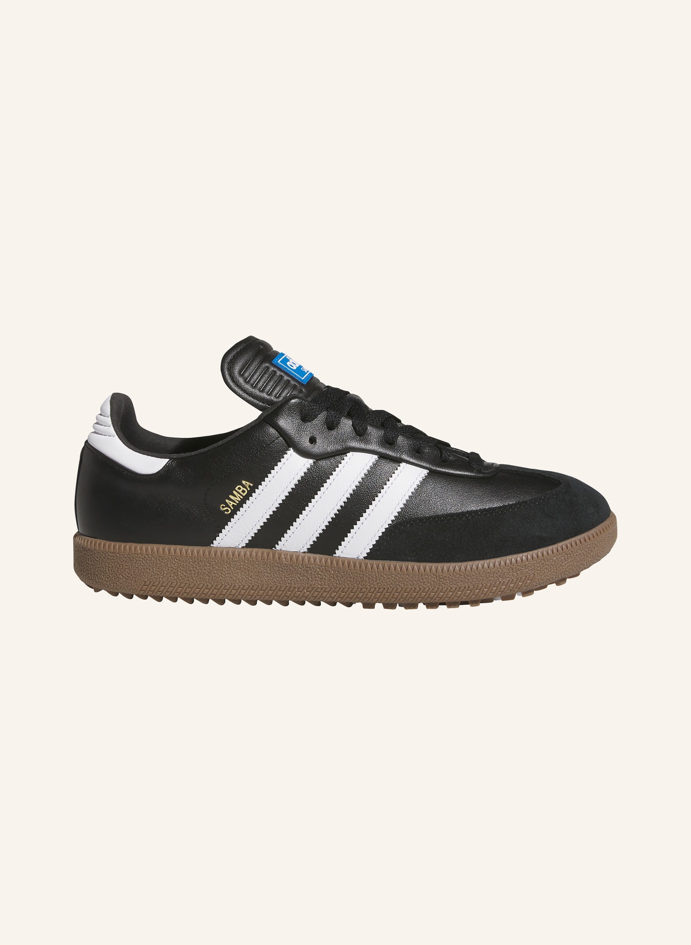 adidas Originals Golfschuhe SAMBA SPIKELESS: SCHWARZ / WEISS