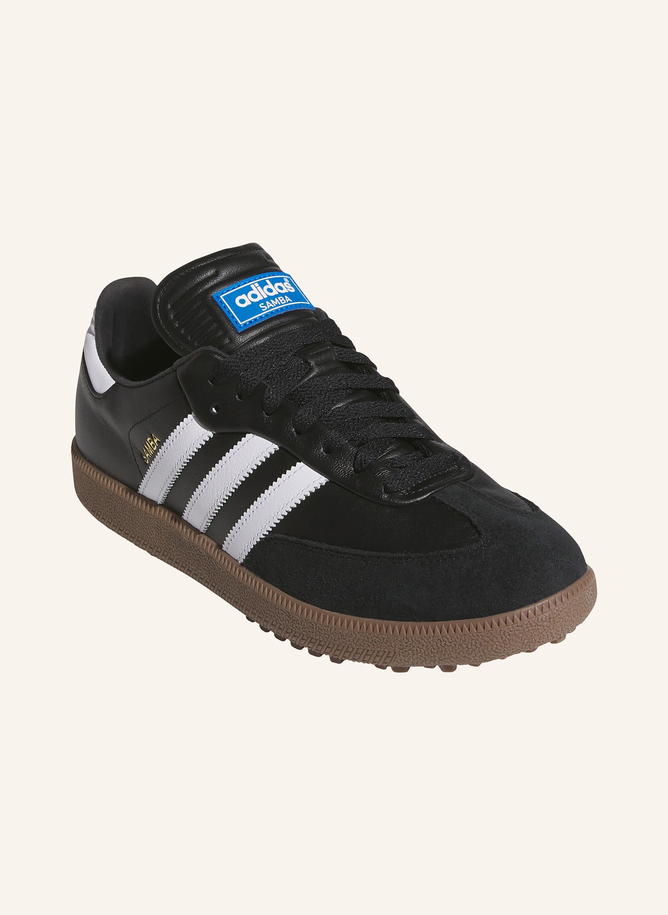 adidas Originals Golfschuhe SAMBA SPIKELESS: SCHWARZ / WEISS