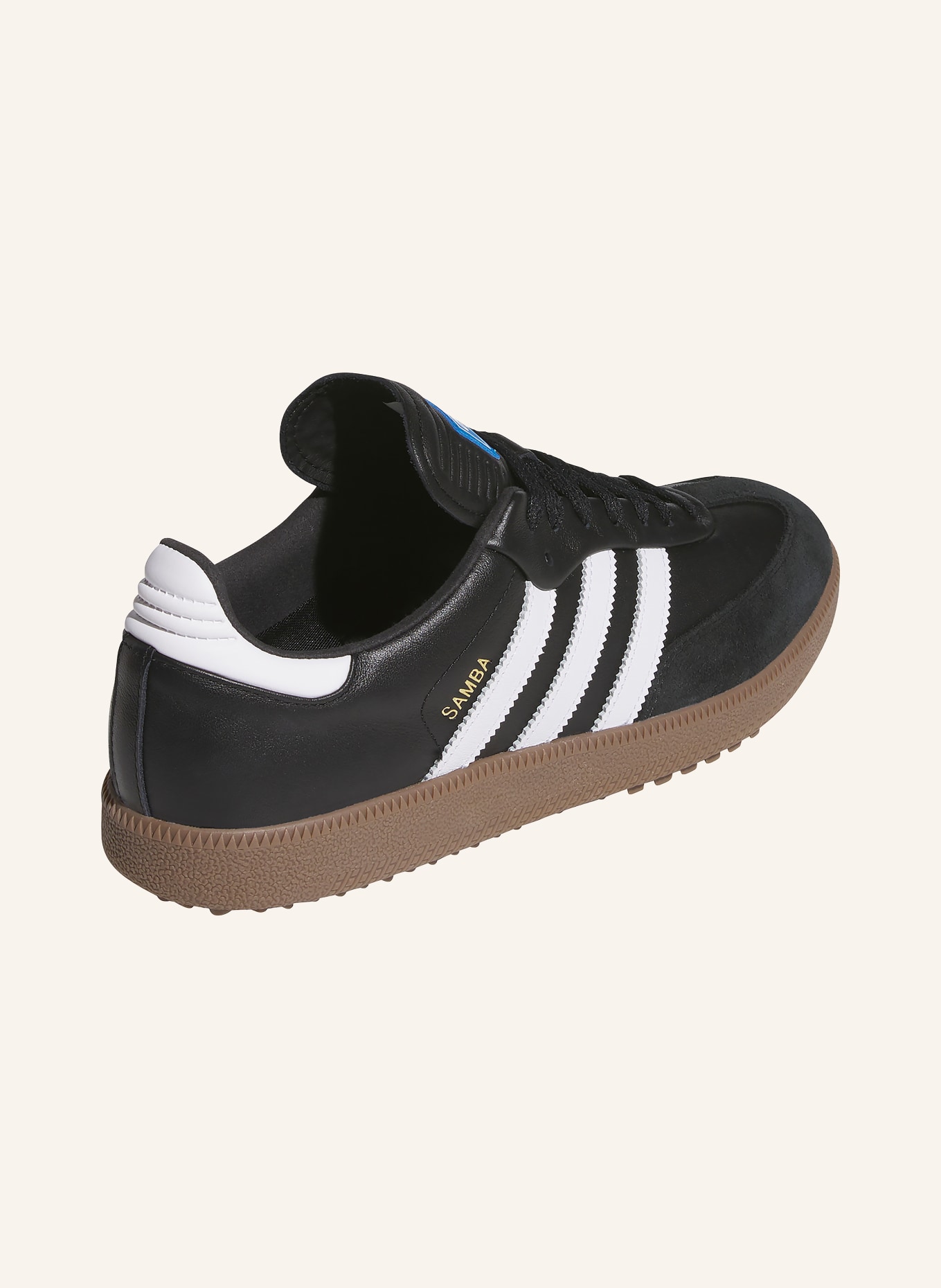 adidas Originals Golfschuhe SAMBA SPIKELESS: SCHWARZ / WEISS
