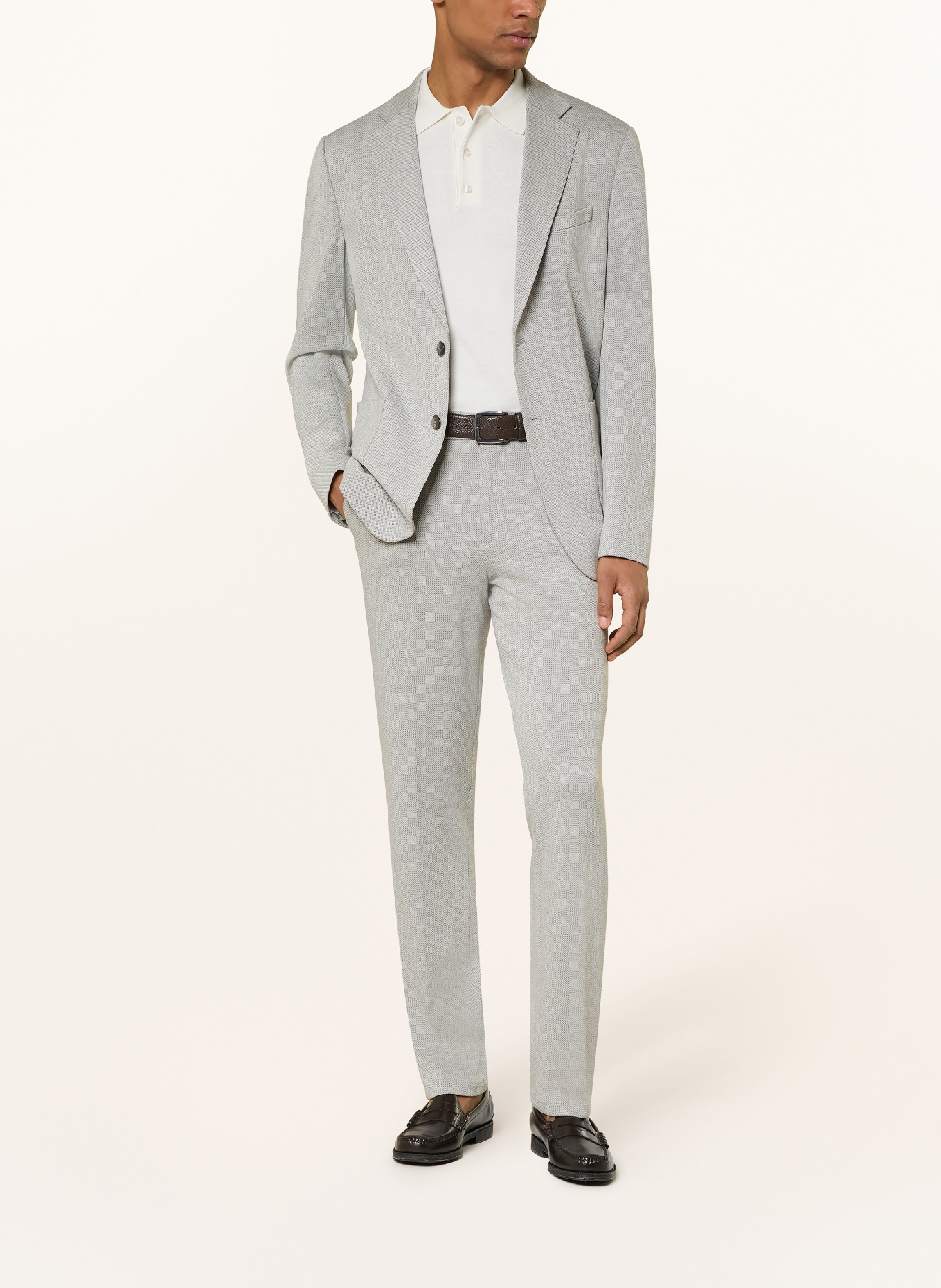 PAUL Anzughose Regular Fit aus Jersey: 980 Greige