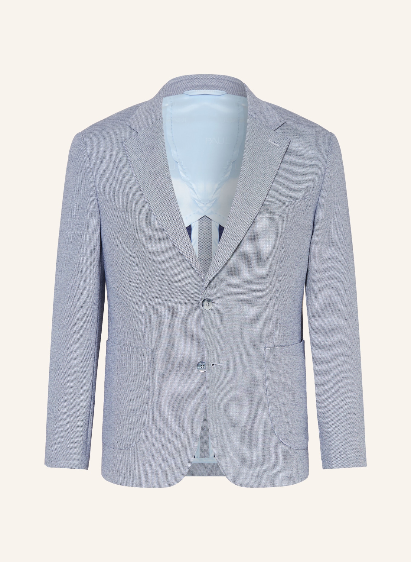 PAUL Slim fit jersey suit jacket: 670 Mid Blue