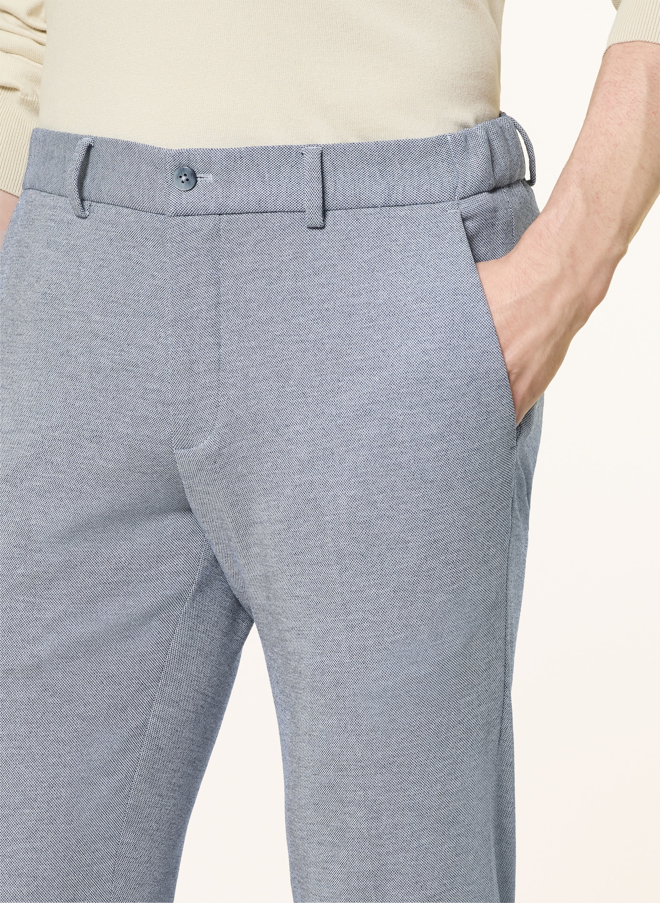 PAUL Anzughose Regular Fit aus Jersey: 670 Mid Blue