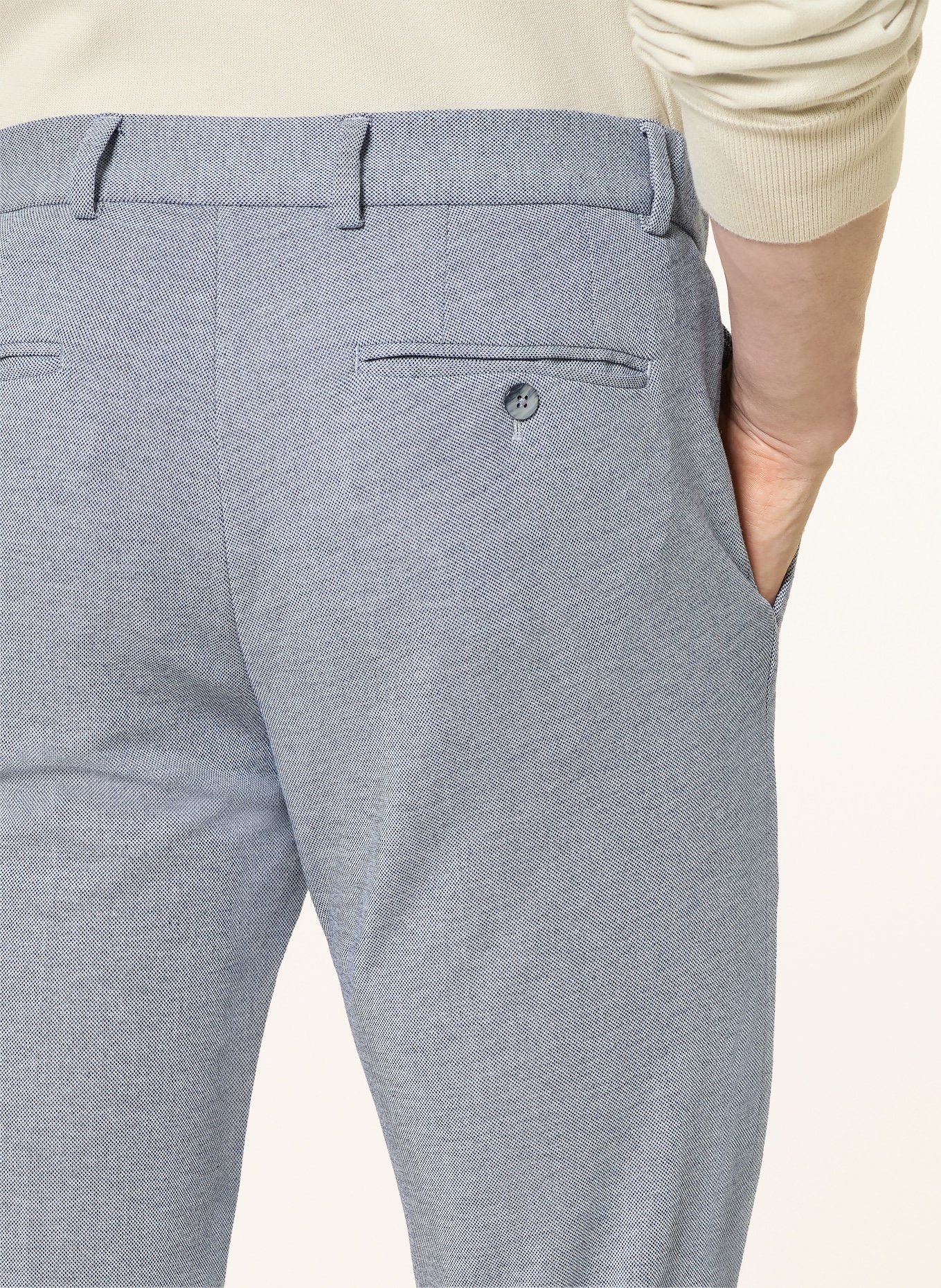 PAUL Anzughose Regular Fit aus Jersey: 670 Mid Blue