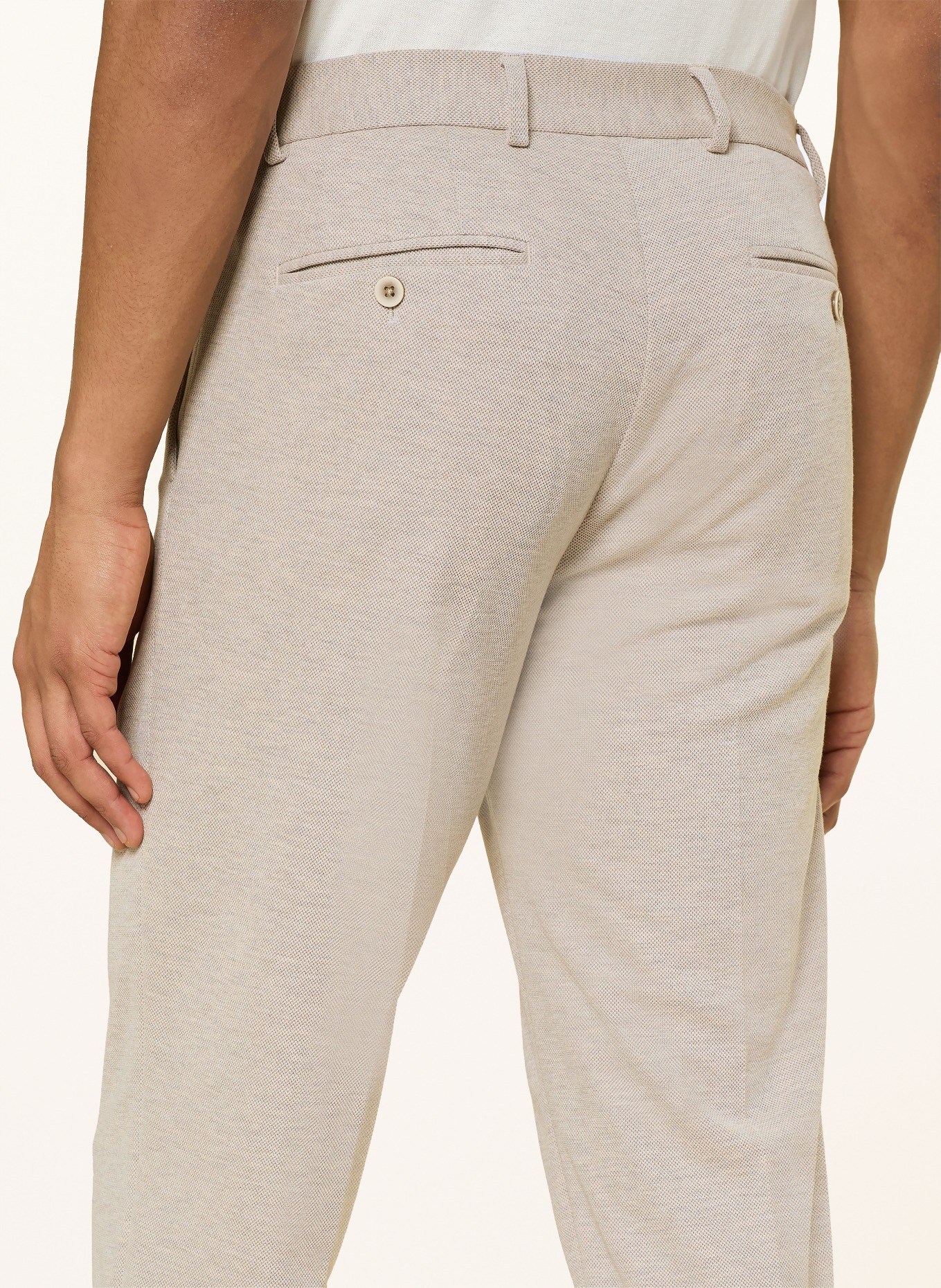 PAUL Anzughose Regular Fit aus Jersey: 290 DARK BEIGE