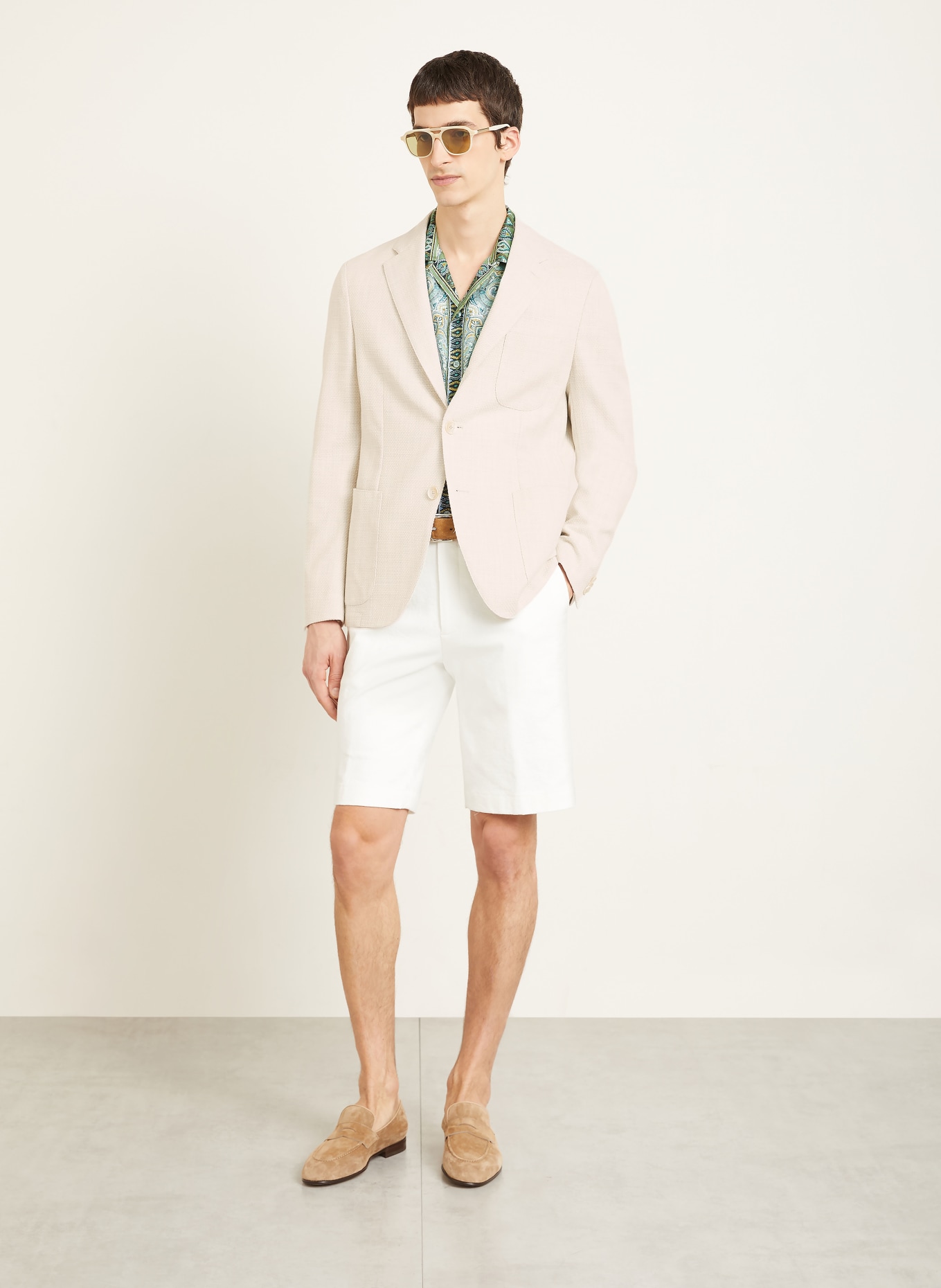 ETRO Anzugsakko Slim Fit: CREME