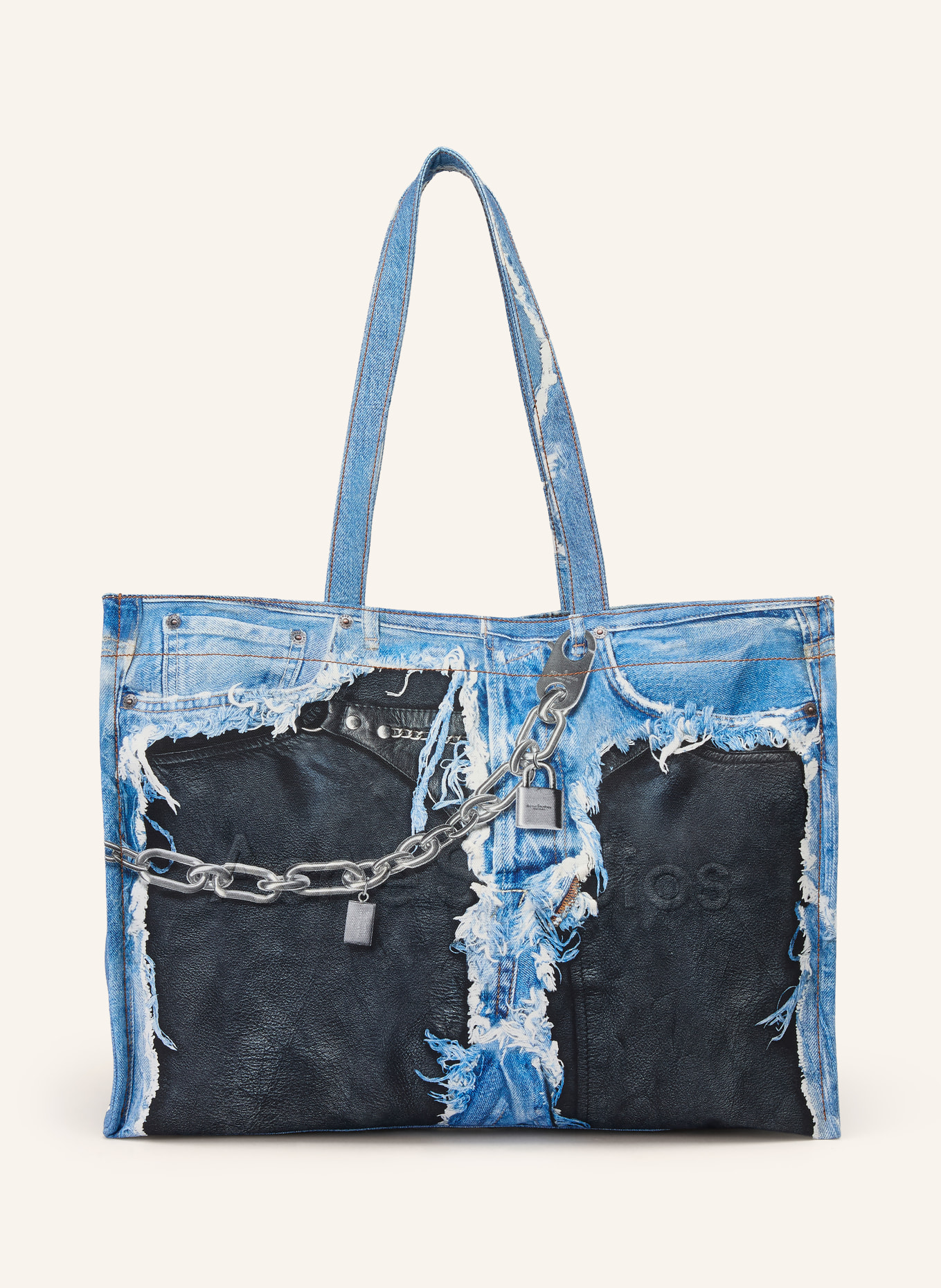 Acne Studios shopper: BLUE / WHITE / BLACK