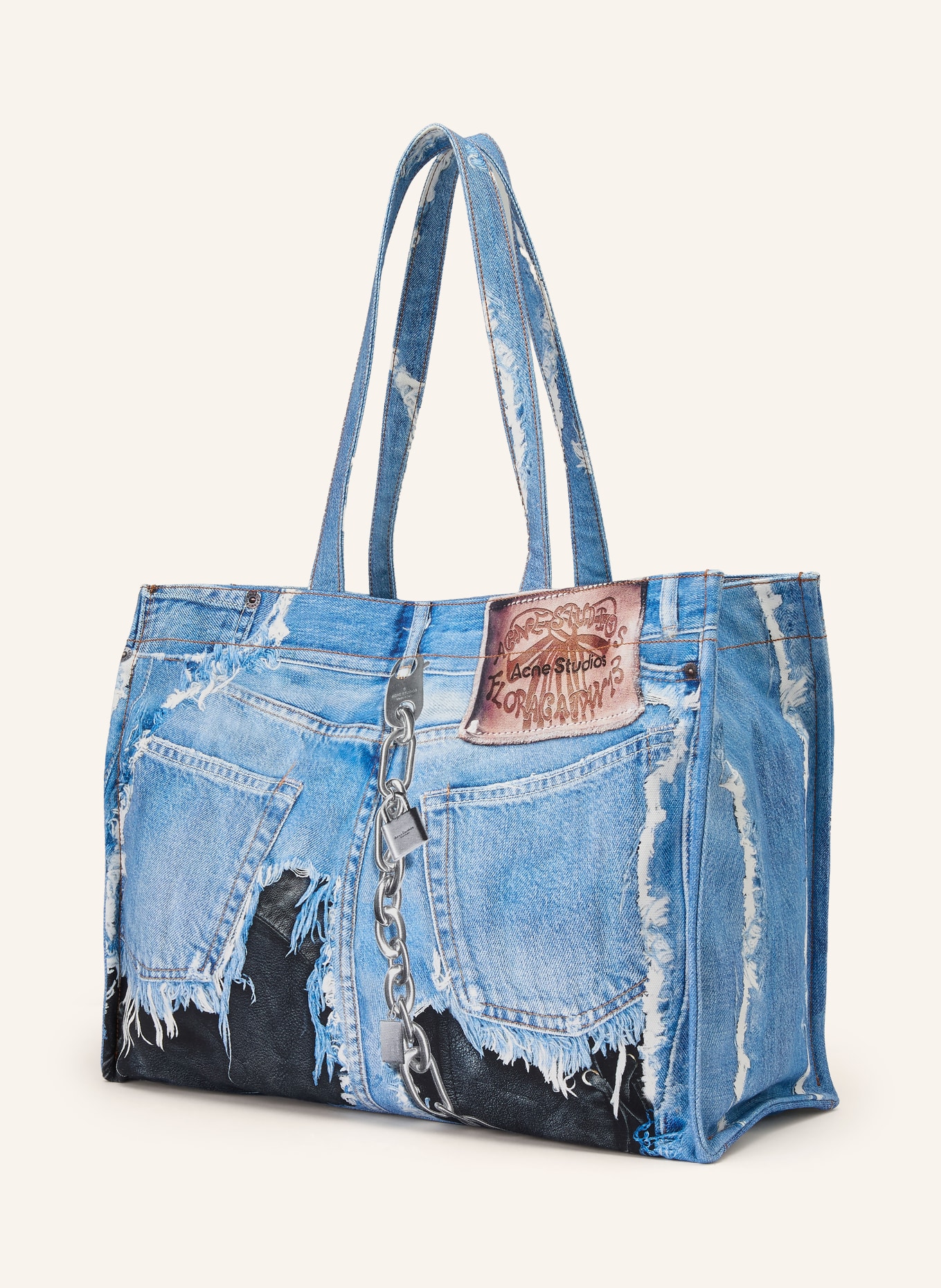 Acne Studios shopper: BLUE / WHITE / BLACK
