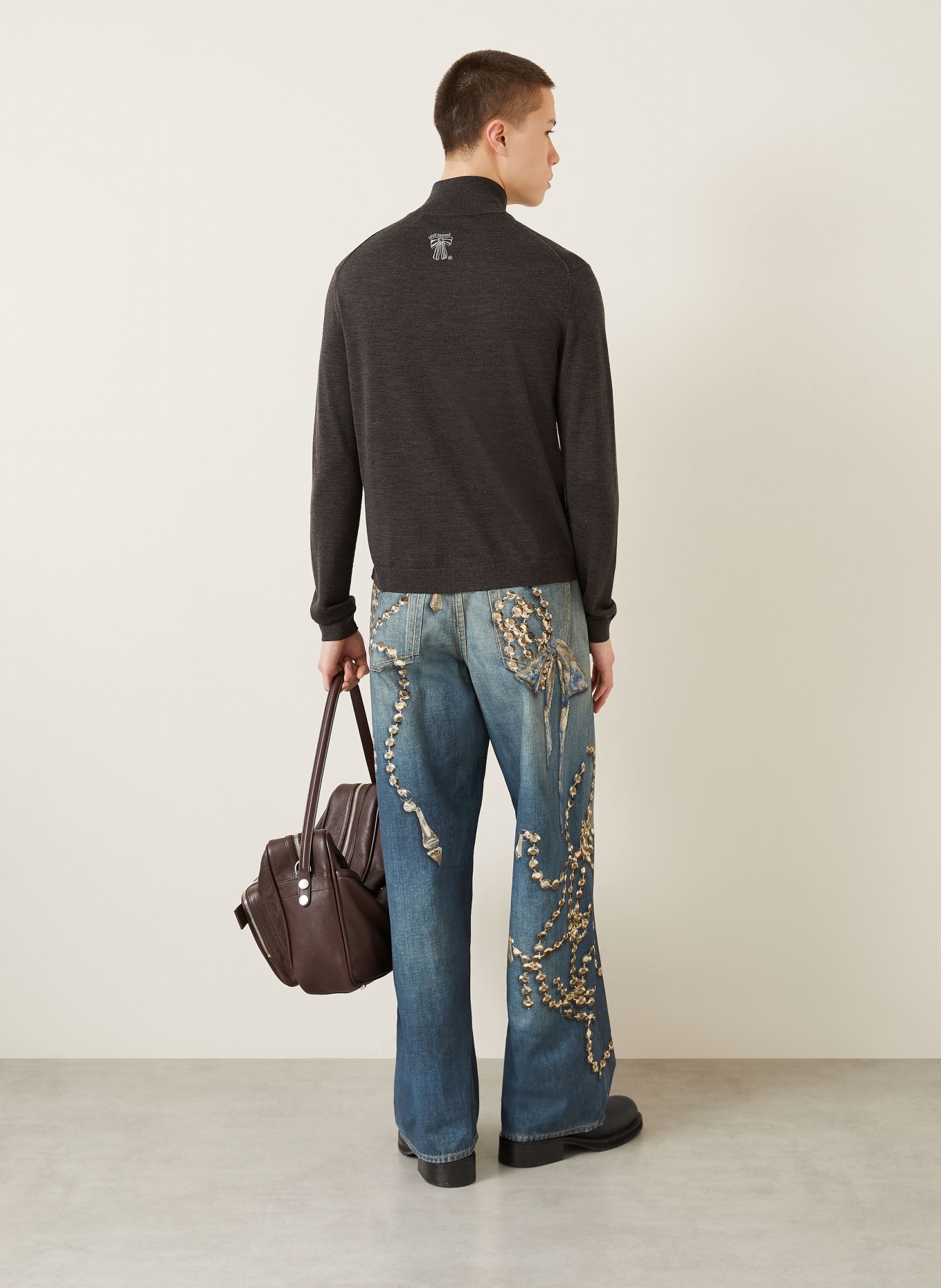 Acne Studios Strickjacke: DUNKELGRAU