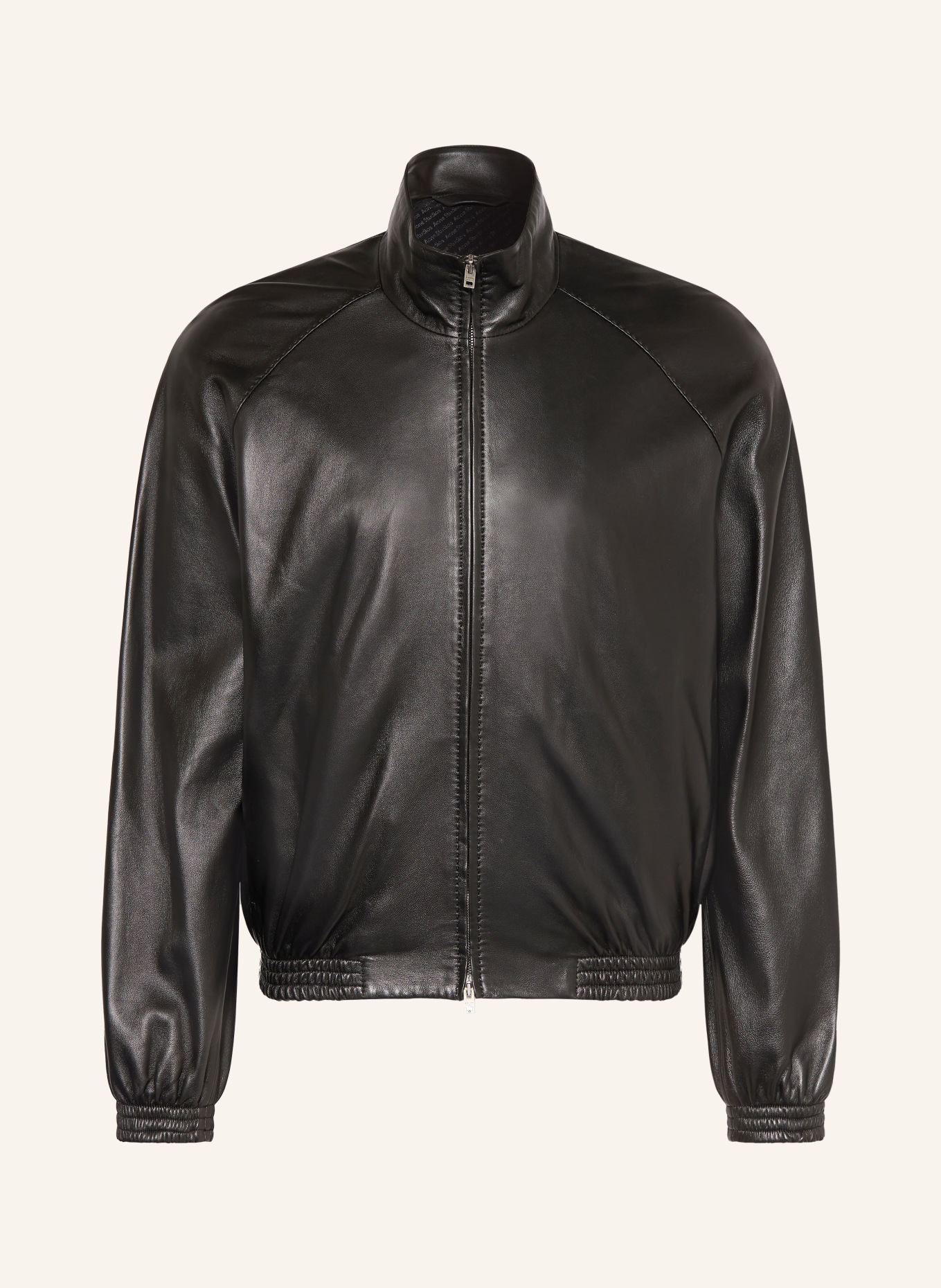 Acne Studios Lederblouson: SCHWARZ