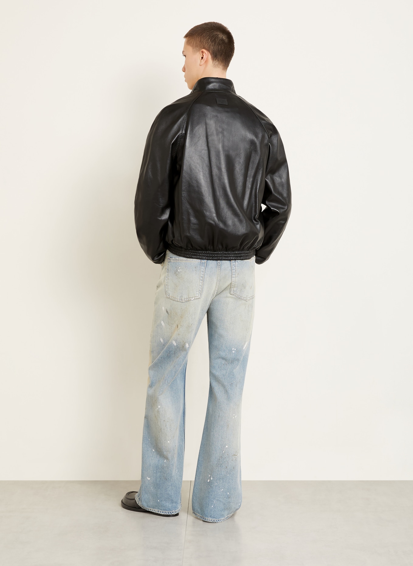 Acne Studios Lederblouson: SCHWARZ