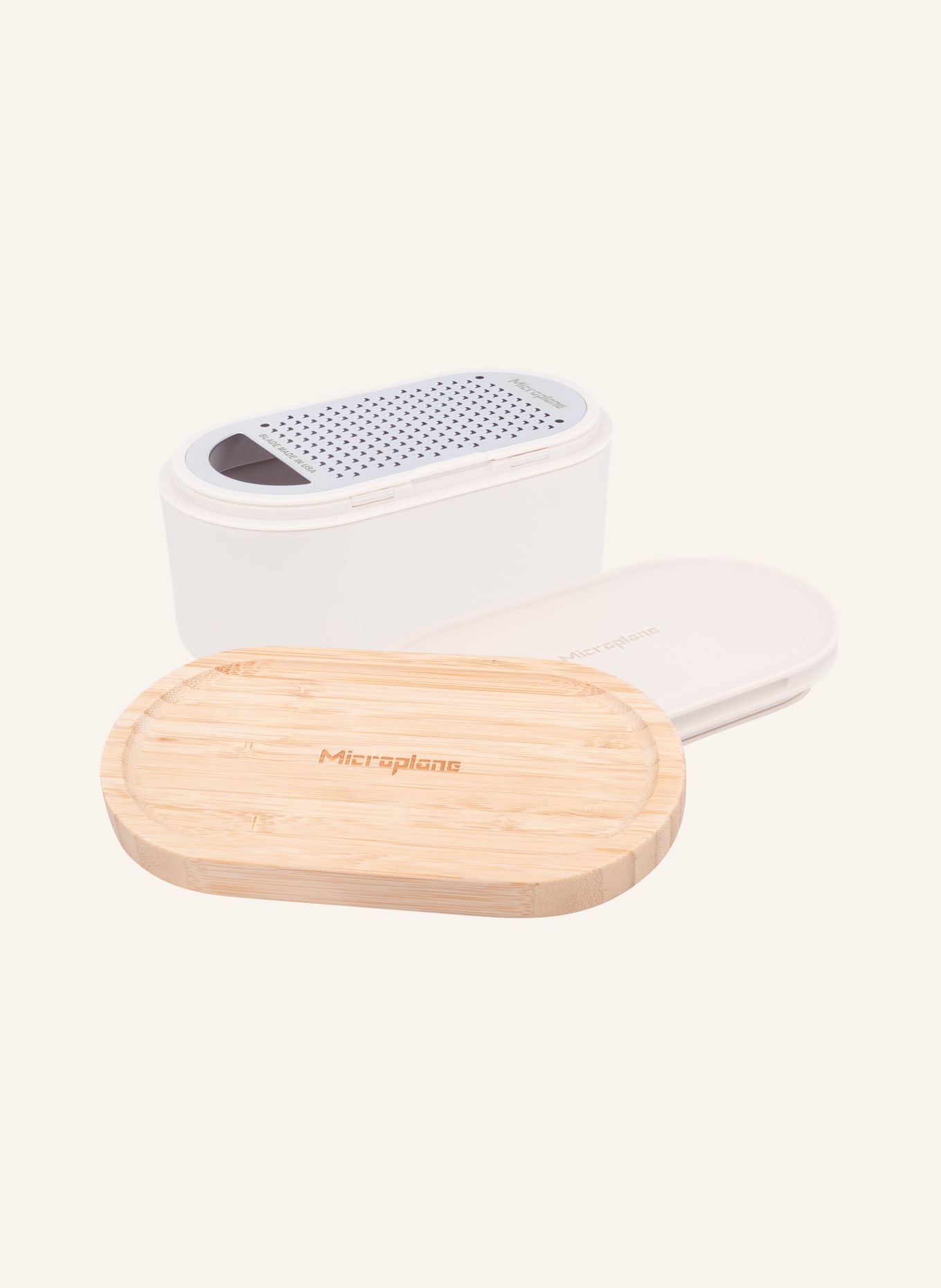 Microplane Tarka ręczna: BIAŁY / JASNOBRĄZOWY