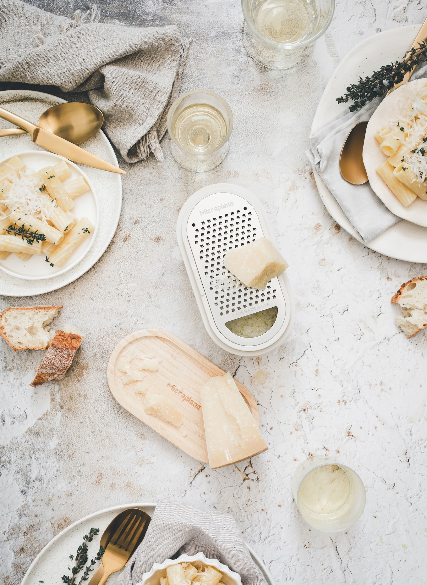 Microplane Tarka ręczna: BIAŁY / JASNOBRĄZOWY