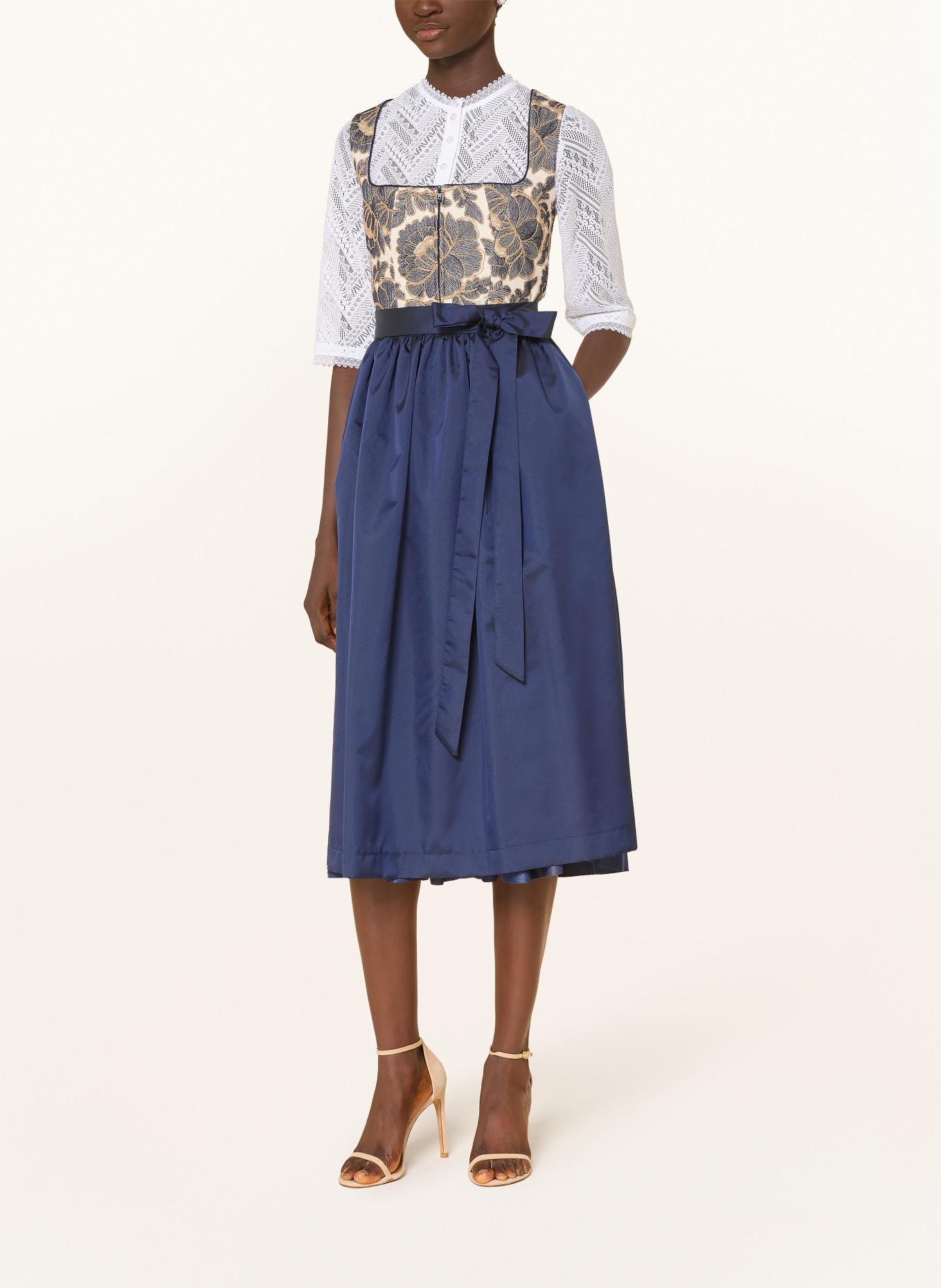 BERWIN & WOLFF traditional dress: BLUE / BEIGE / CREAM