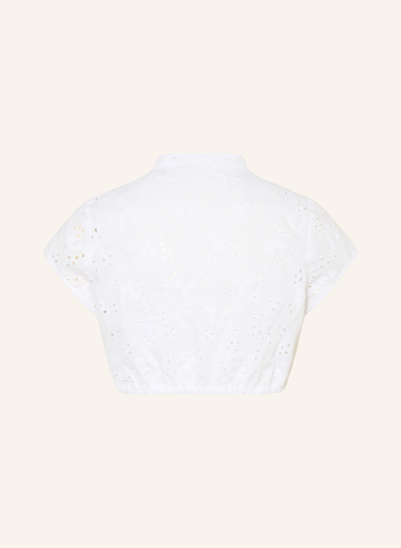 BERWIN & WOLFF Dirndlbluse aus Lochspitze: WEISS
