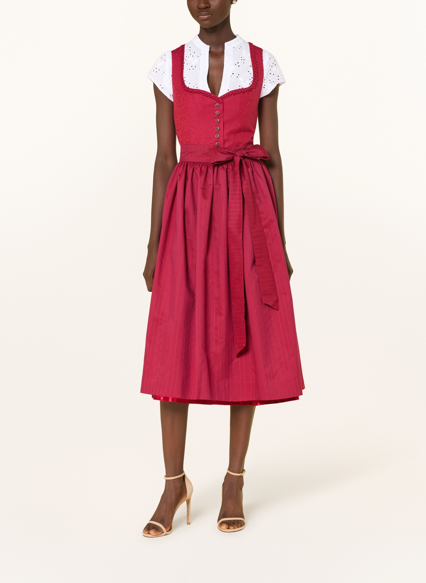 BERWIN & WOLFF Dirndlbluse aus Lochspitze: WEISS