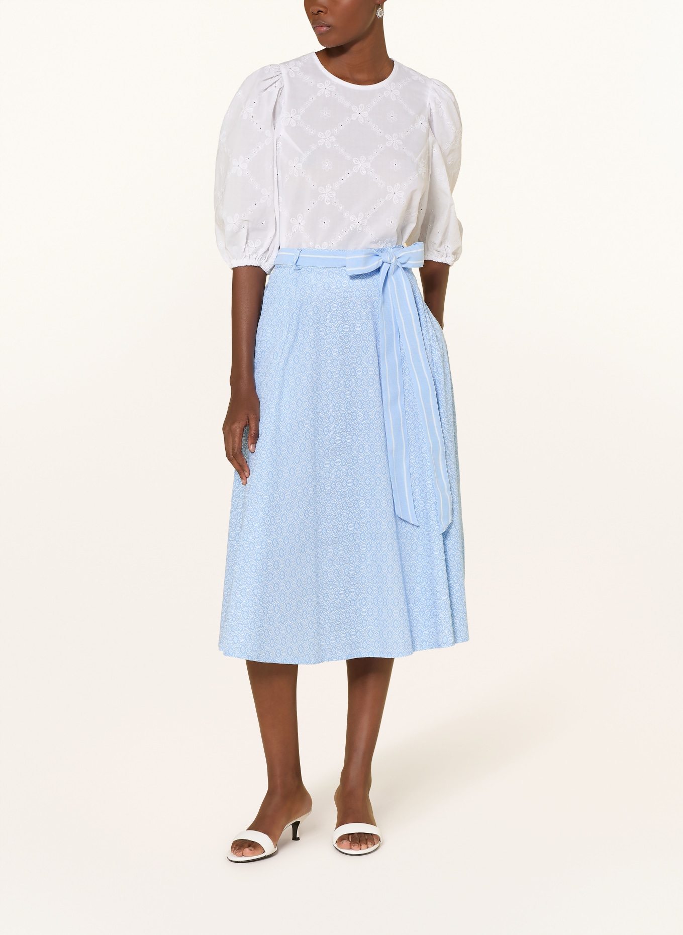 BERWIN & WOLFF spódnica: JASNONIEBIESKI / BIAŁY